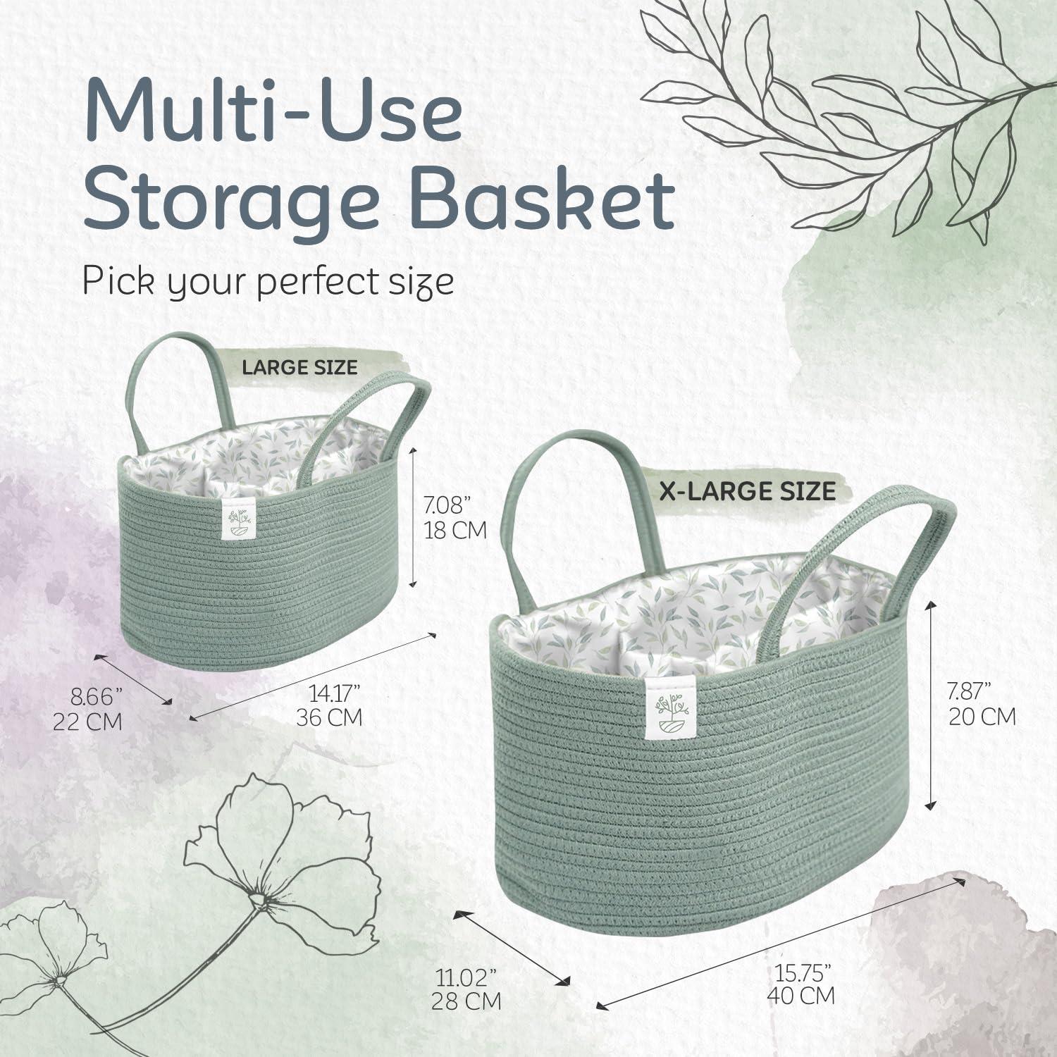 Organizador de Pañales KiddyCare Grande Albahaca con Asa