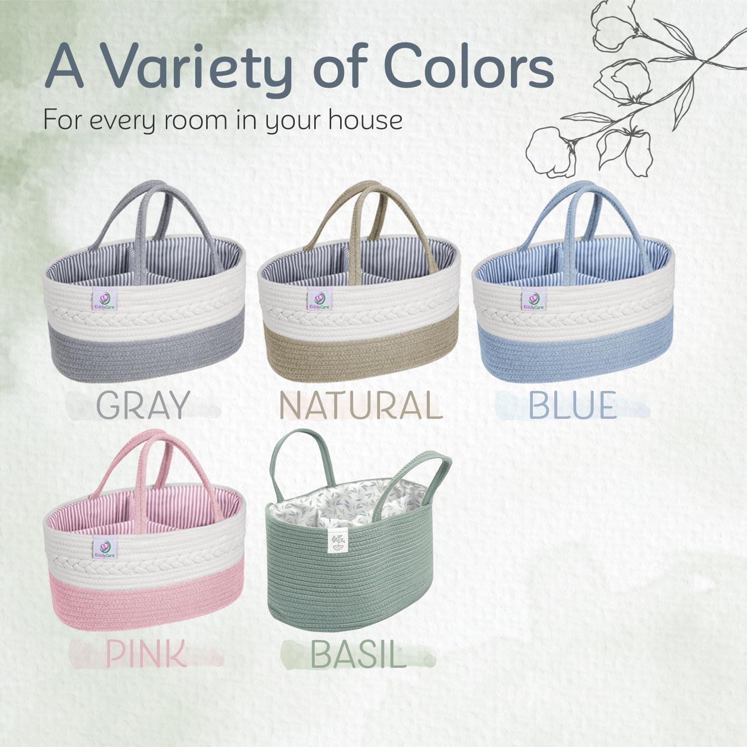 Organizador de Pañales KiddyCare Grande Albahaca con Asa