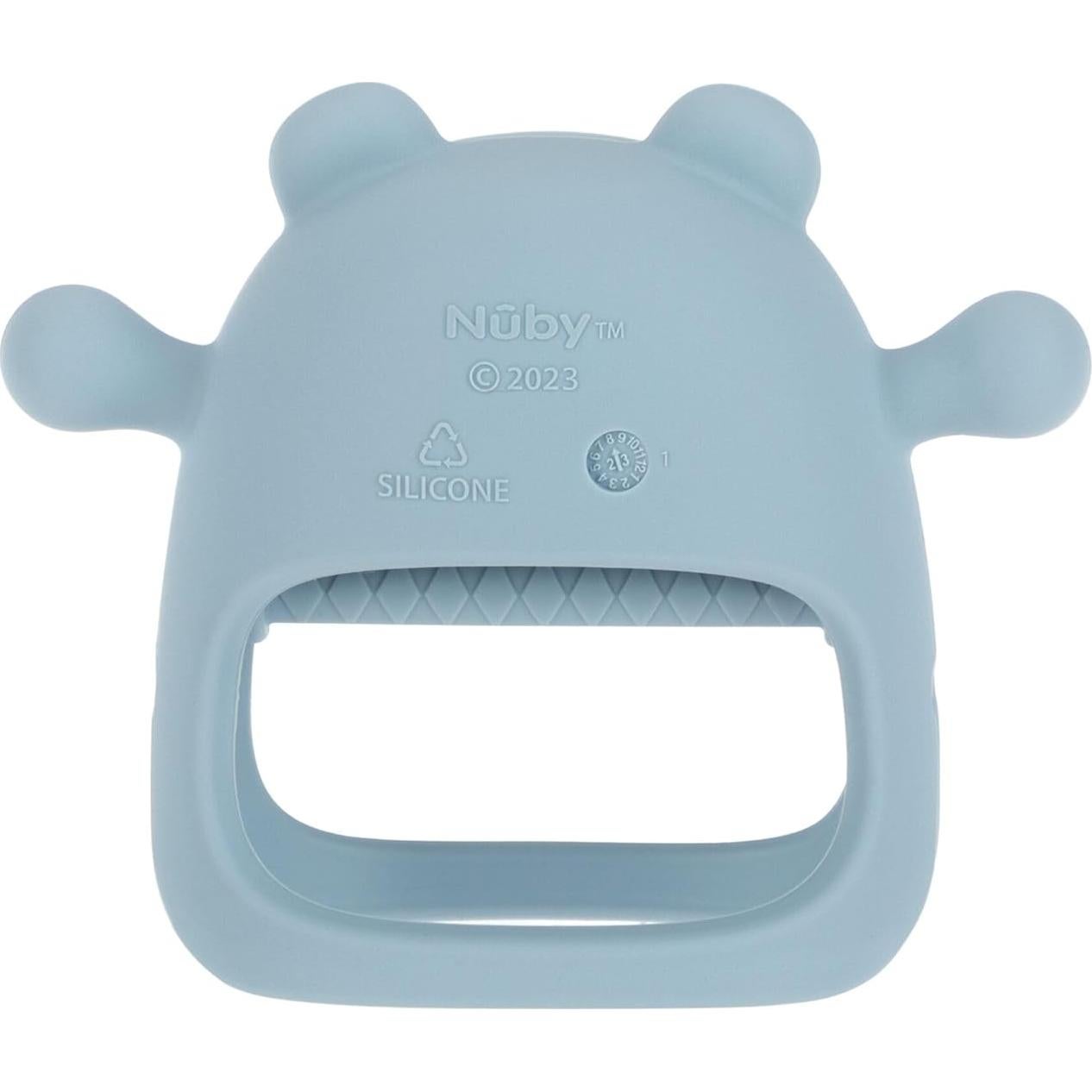 Mitón de Dentición Silicona Nuby Oso Azul 3+ Meses