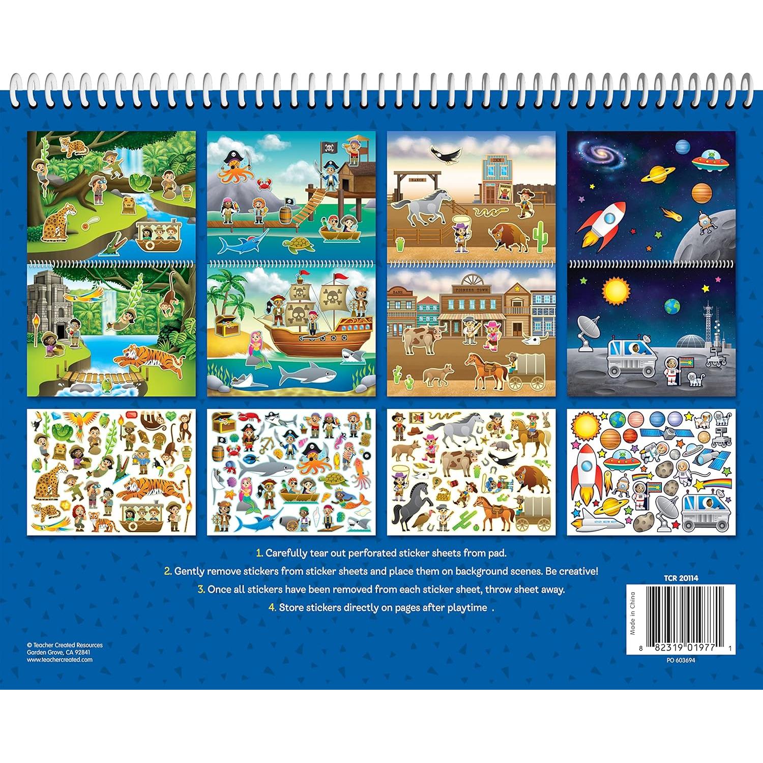 Almohadilla de Pegatinas Reutilizables Recursos Creados por el Maestro