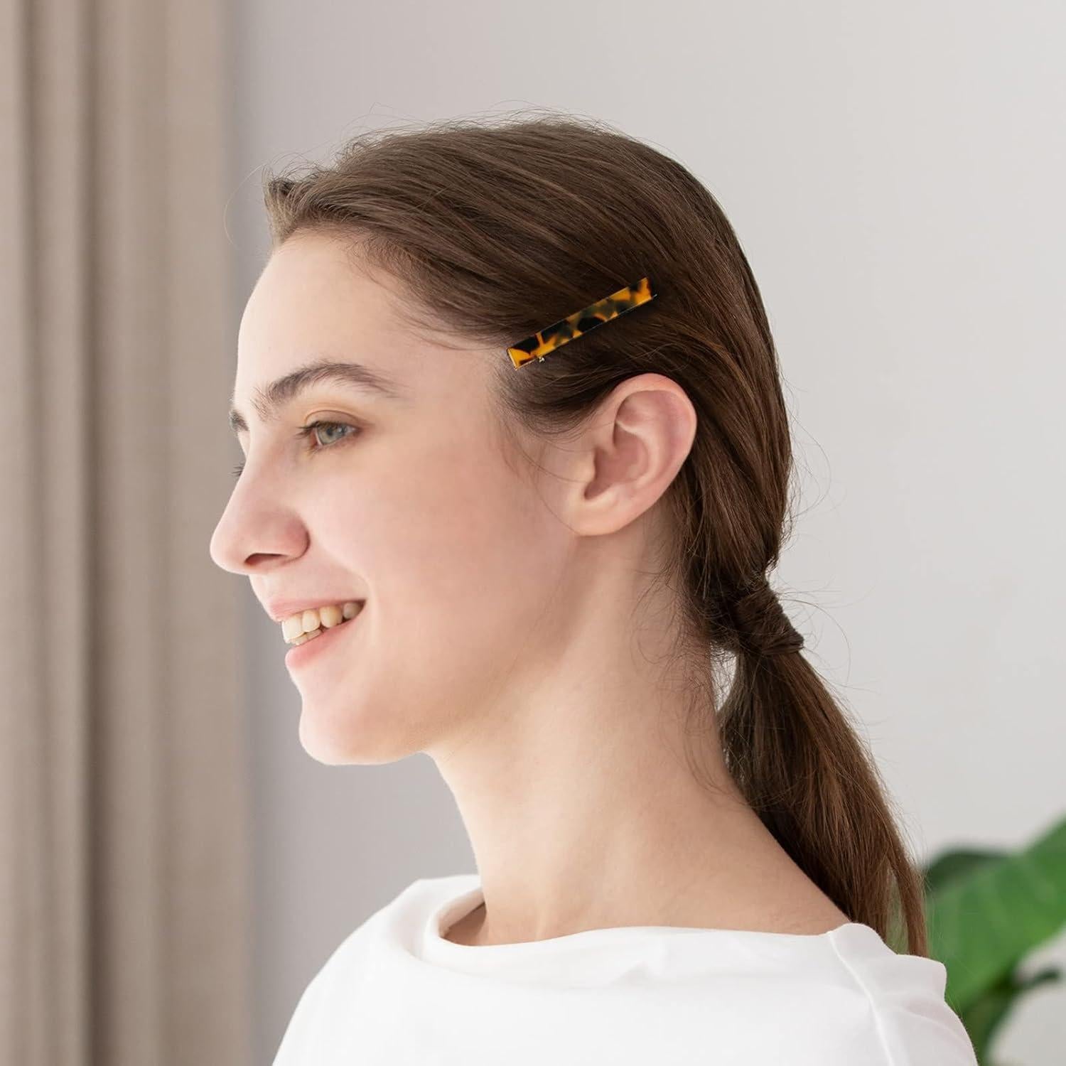 Pinzas para el cabello Cobahom - Estampado de leopardo - 12 Pcs 6 cm