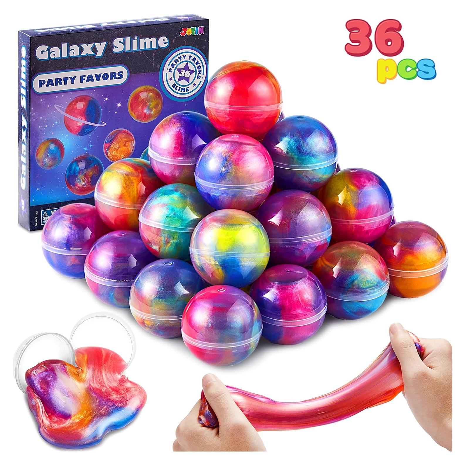 Paquete de 36 Bolas de Slime Galáctico Joyin - No Pegajoso, Seguro