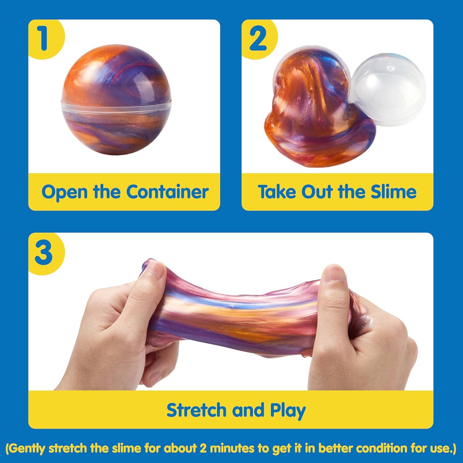 Paquete de 36 Bolas de Slime Galáctico Joyin - No Pegajoso, Seguro