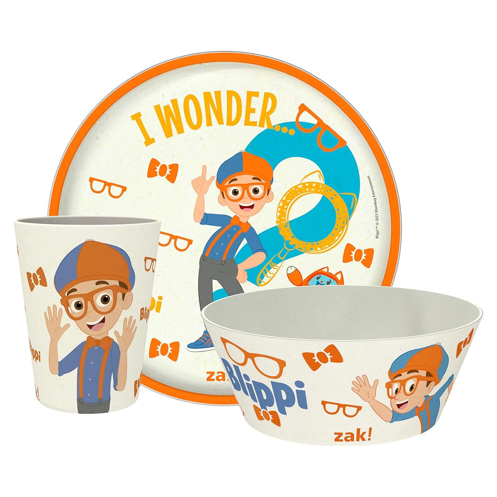 Conjunto de Vajilla para Niños Blippi Zak Designs 3 Piezas