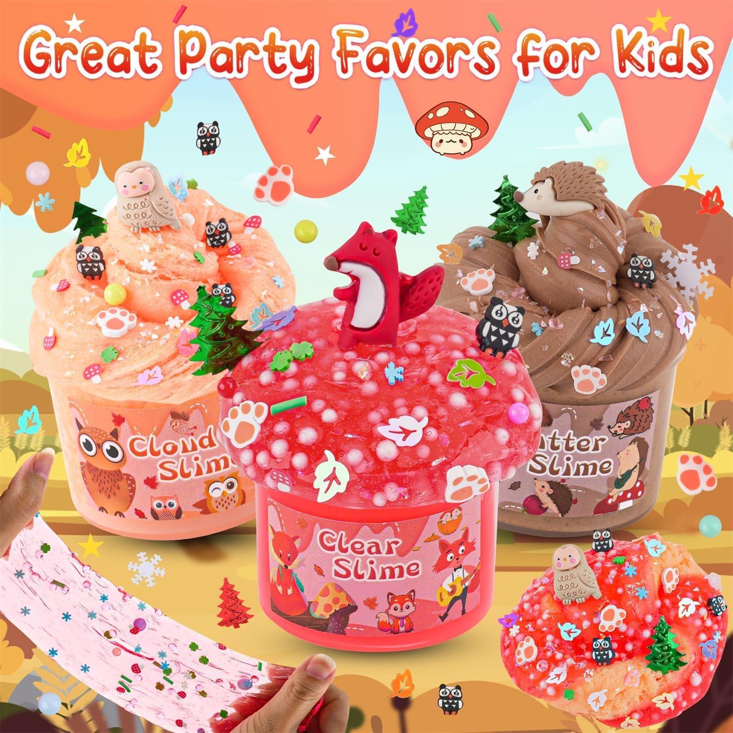 Kit de Slime de Bosque LAWOHO - 6 Paquetes 360ml para Niños