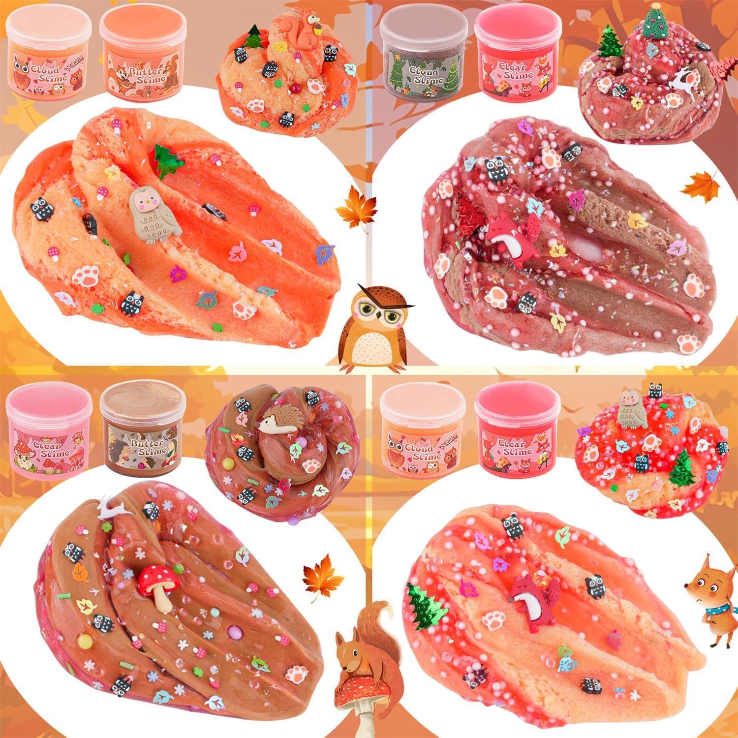 Kit de Slime de Bosque LAWOHO - 6 Paquetes 360ml para Niños