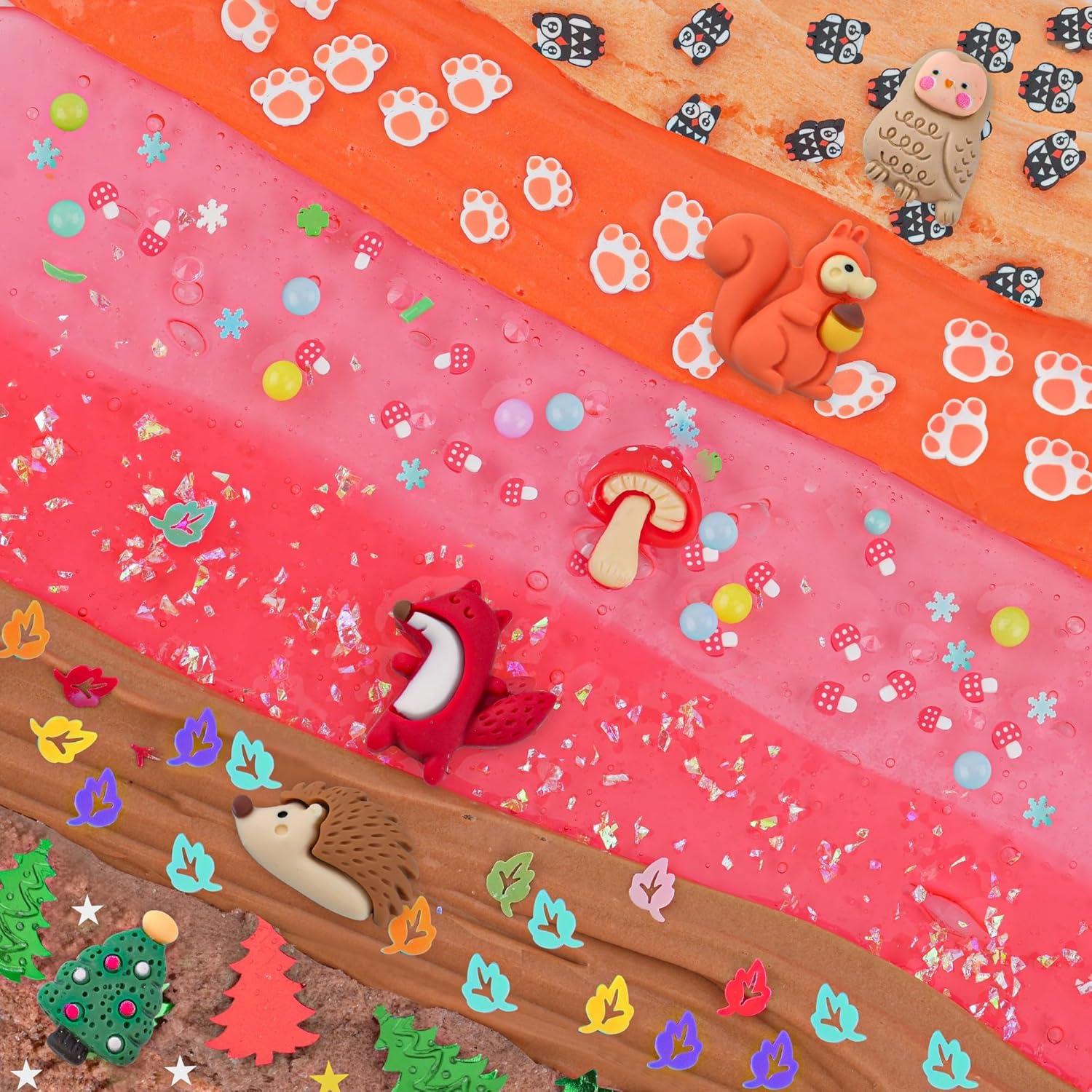 Kit de Slime de Bosque LAWOHO - 6 Paquetes 360ml para Niños