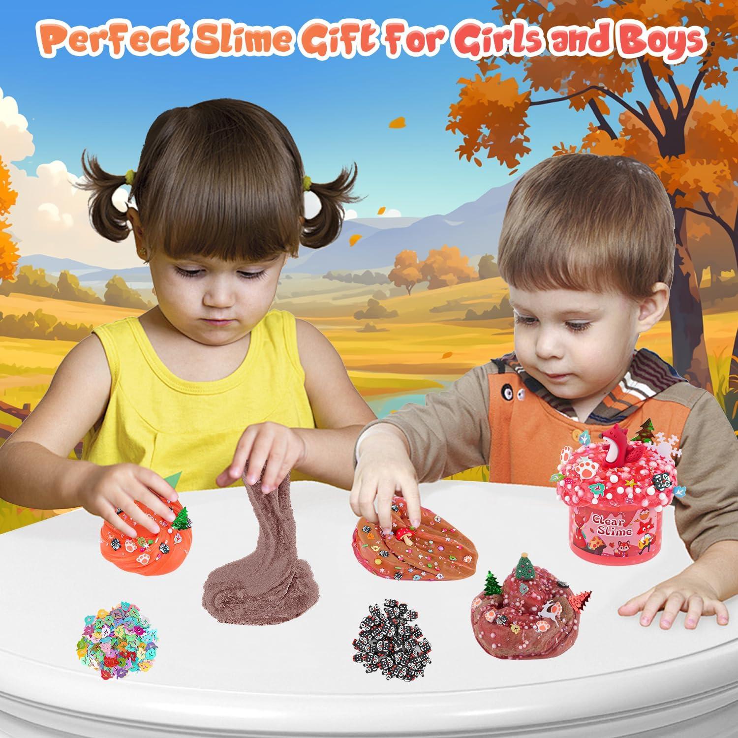 Kit de Slime de Bosque LAWOHO - 6 Paquetes 360ml para Niños