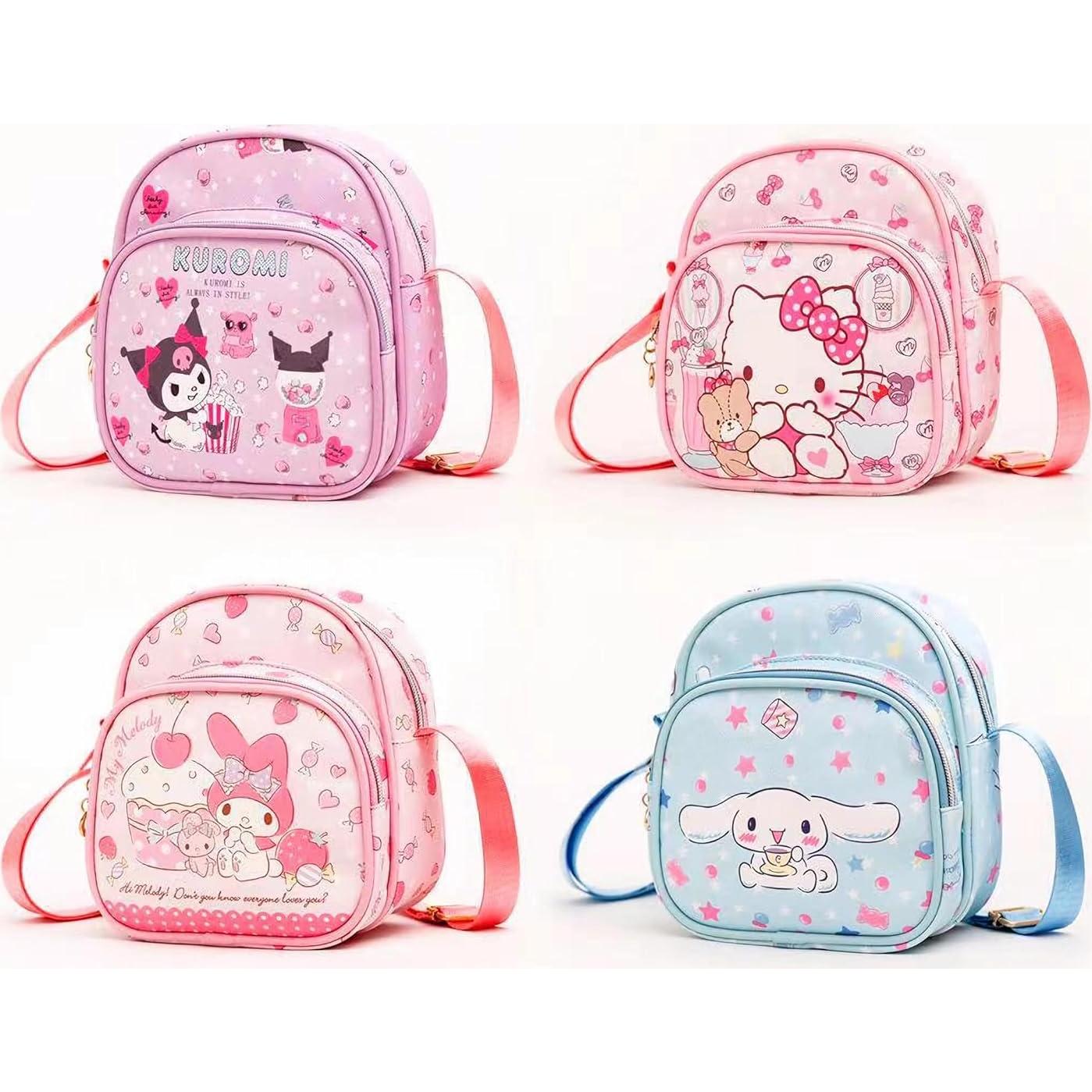 Bolso Cruzado de Cuero PU Linda para Niñas 18x10cm Azul