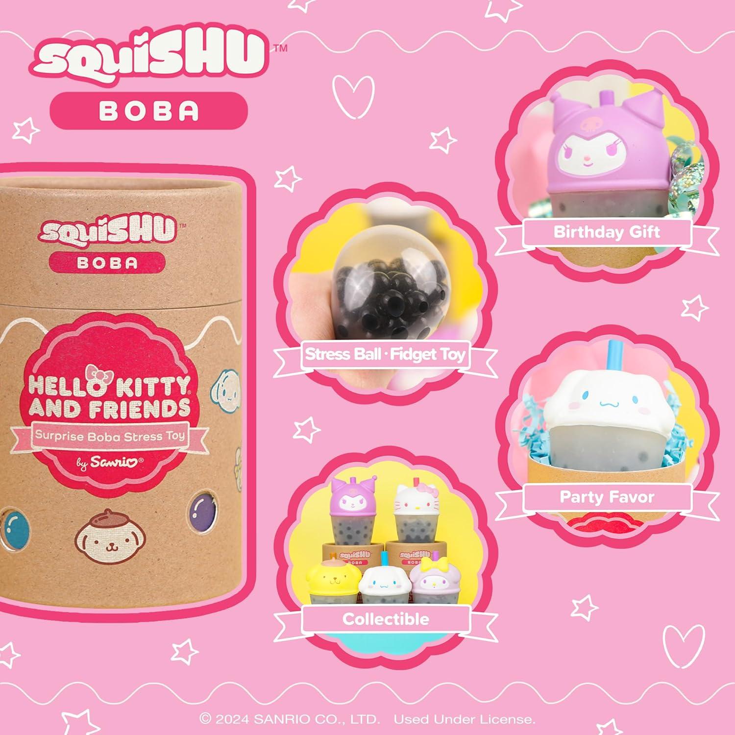 Figura Squishy Hello Kitty y Amigos Boba - Hamee - 1 Pc