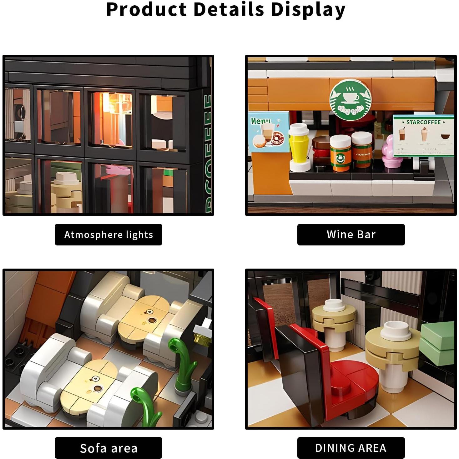 Bloques de Construcción Cafetería Jieyang 581 Piezas 6+ Años