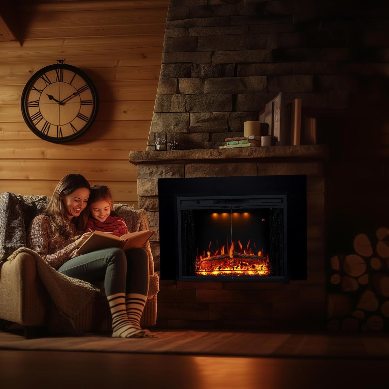 Kit de Recorte para Chimenea Eléctrica Valuxhome 36"L 27"H