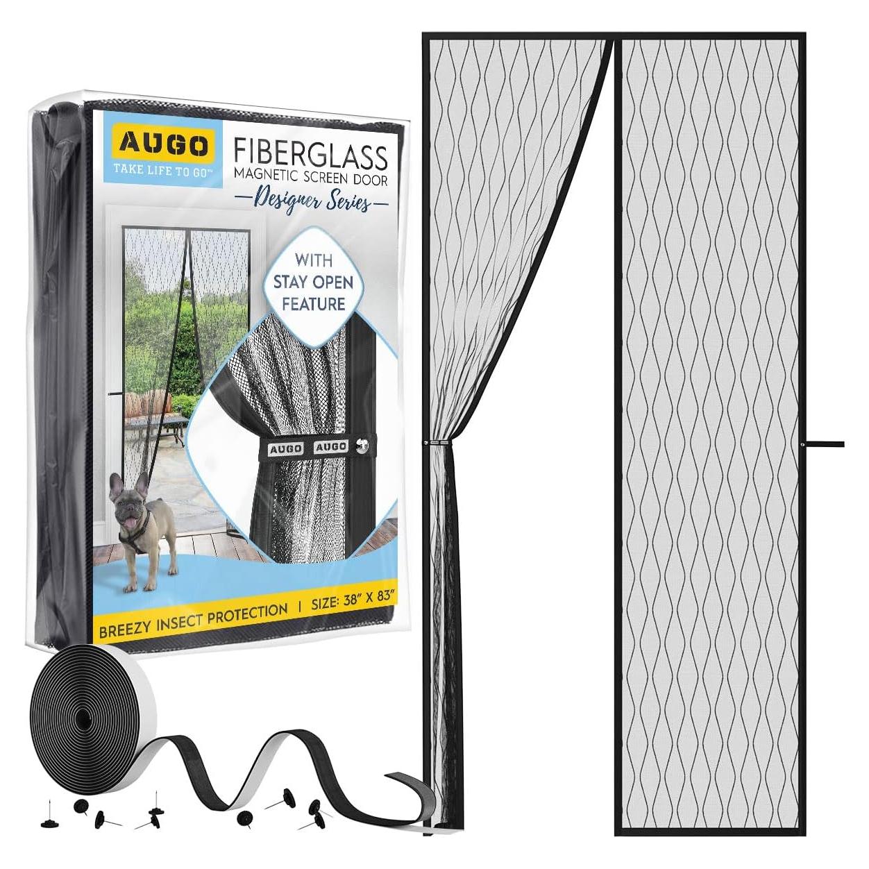 Puerta de Pantalla Magnética AUGO 96.5x210.8 cm Fibra Vidrio