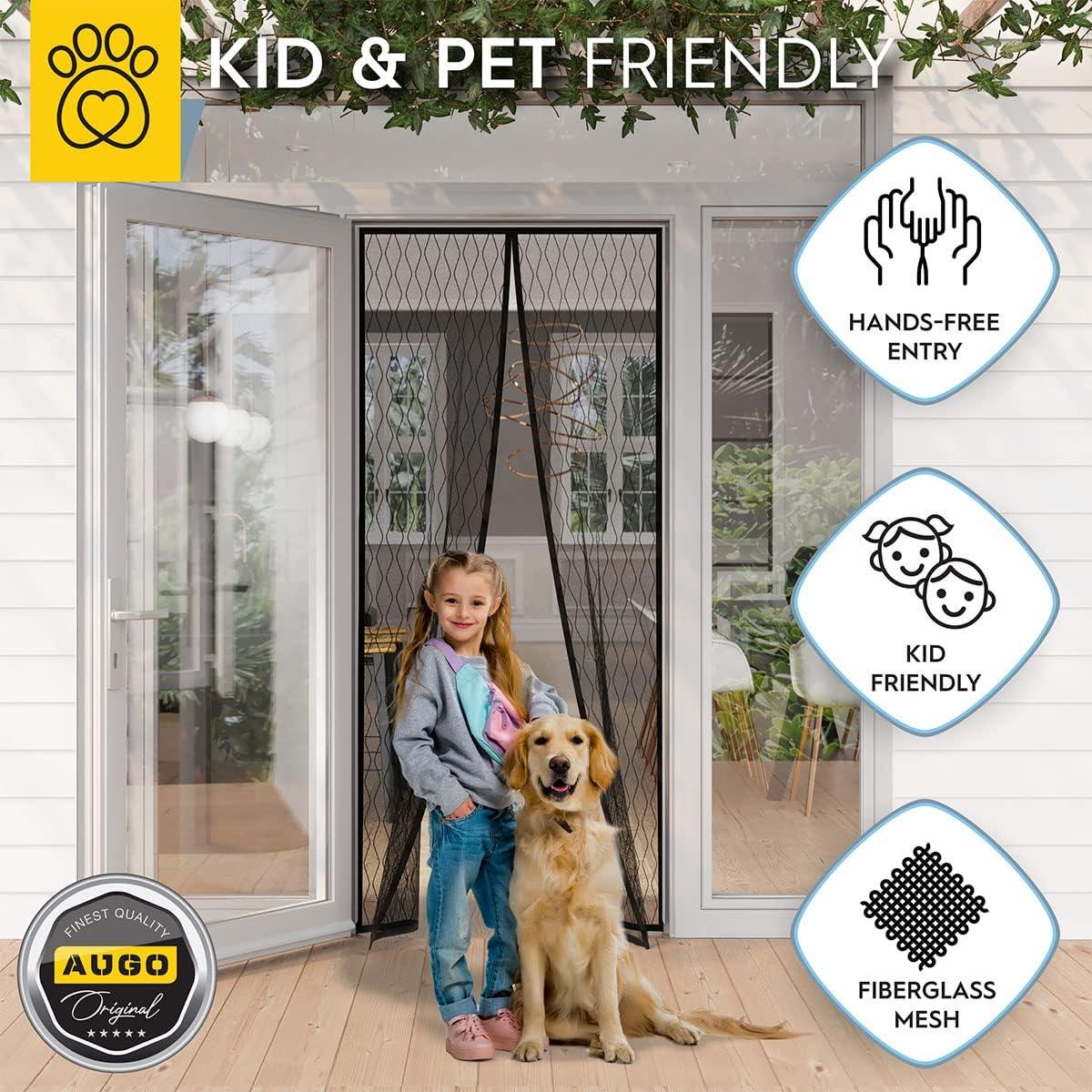 Puerta de Pantalla Magnética AUGO 96.5x210.8 cm Fibra Vidrio