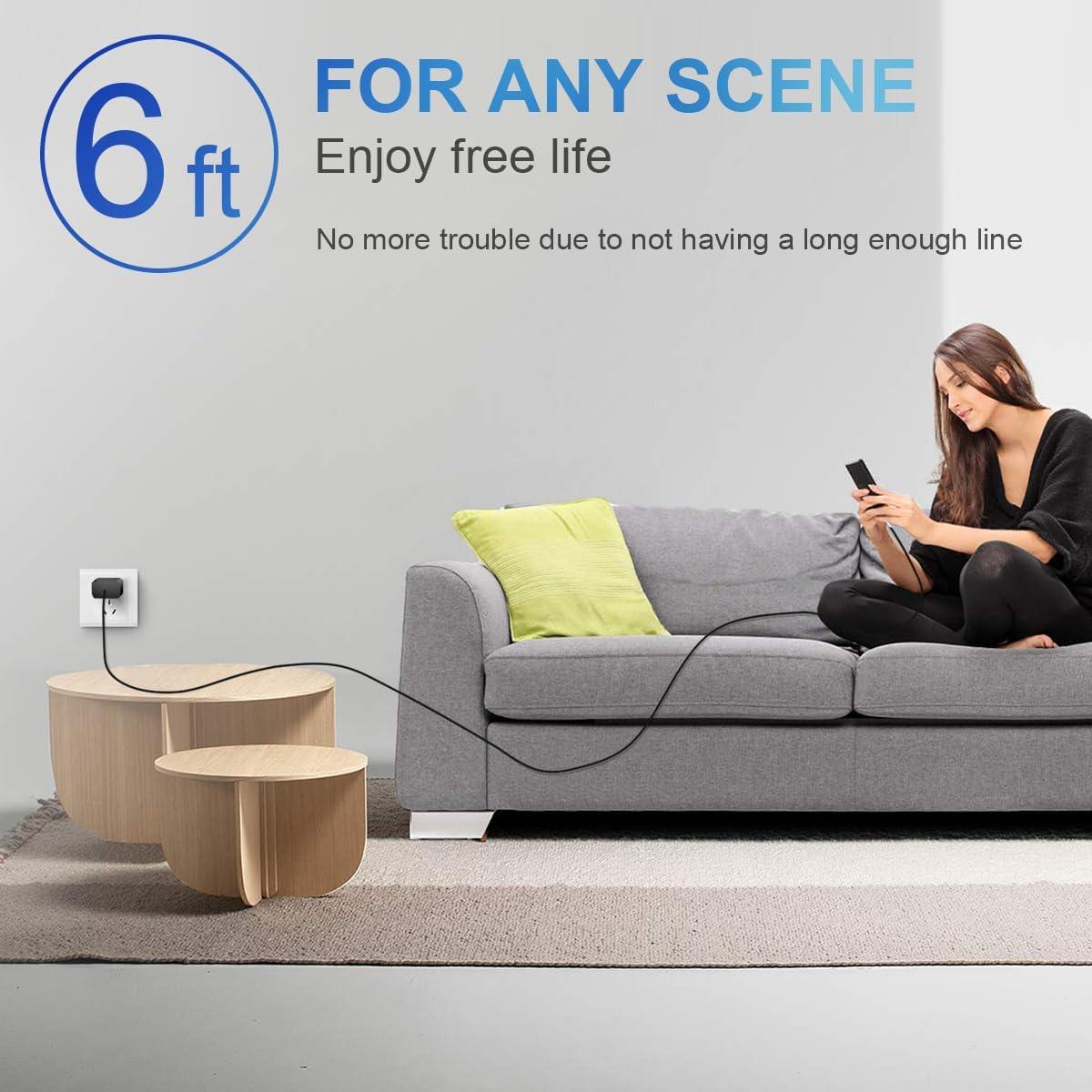 Cargador Rápido USB-C 20W para iPhone y iPad - 2 Cables 6FT