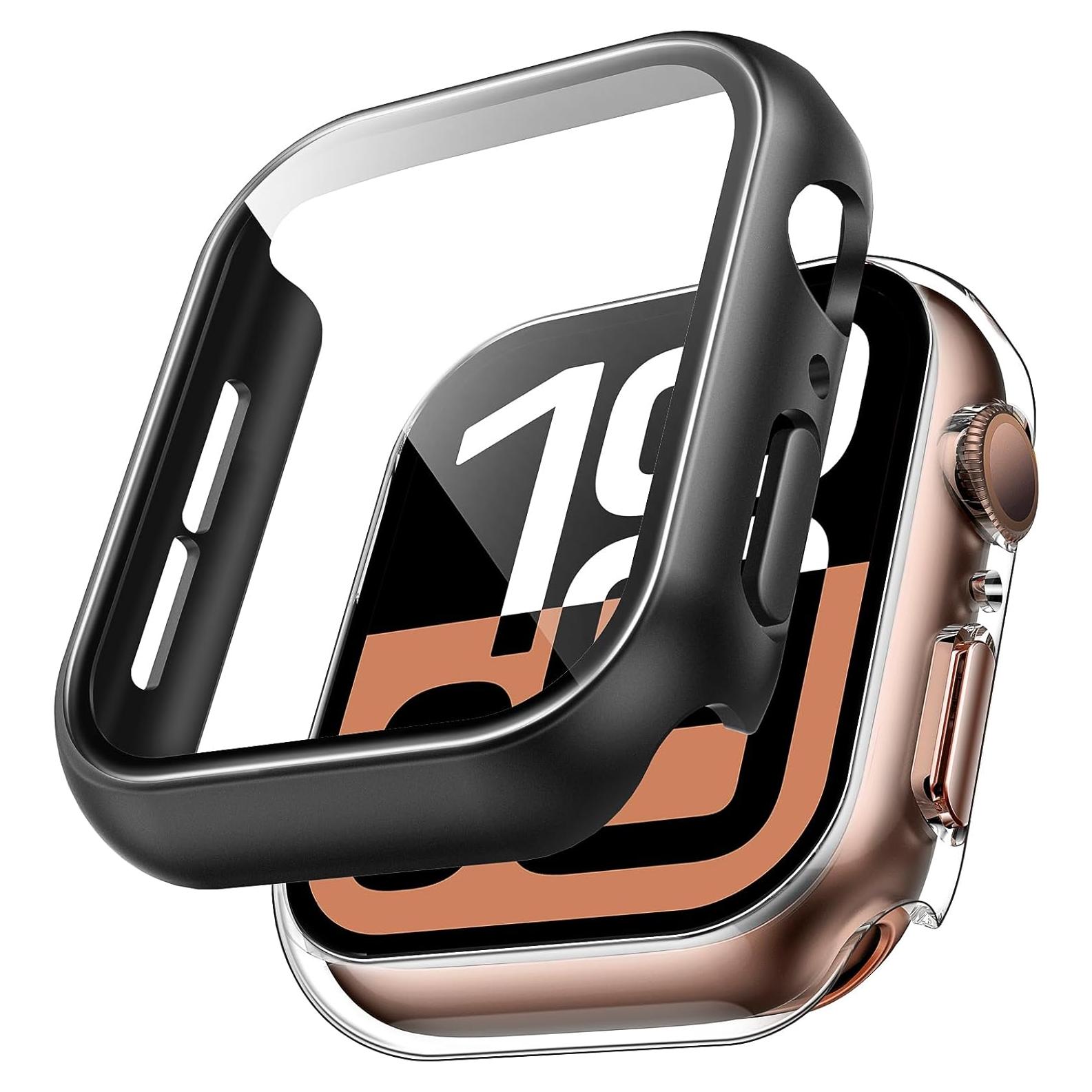 Funda Dura TAURI para Apple Watch Serie 10 42mm - 2 Pack