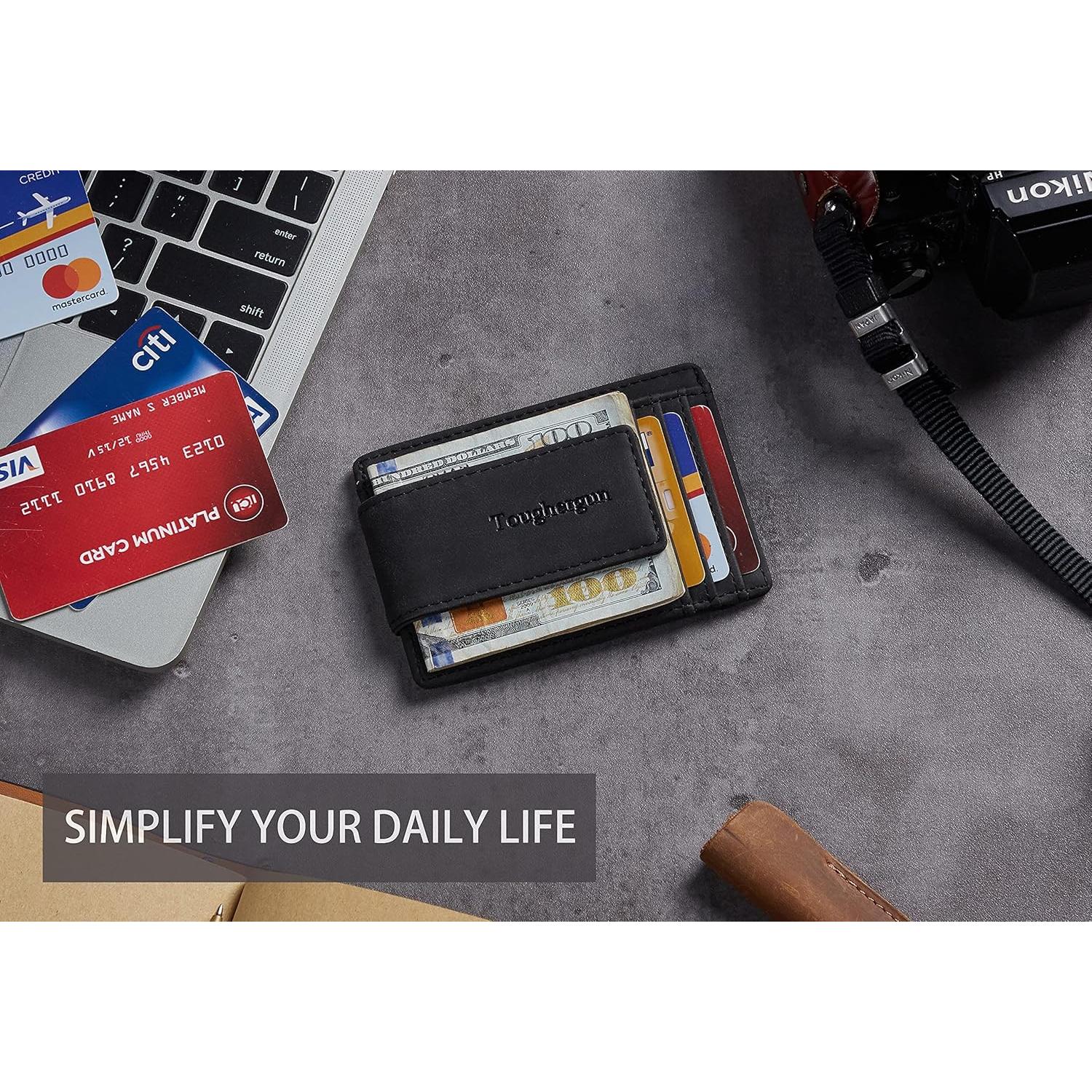 Cartera Minimalista Toughergun para Hombres con Bloqueo RFID