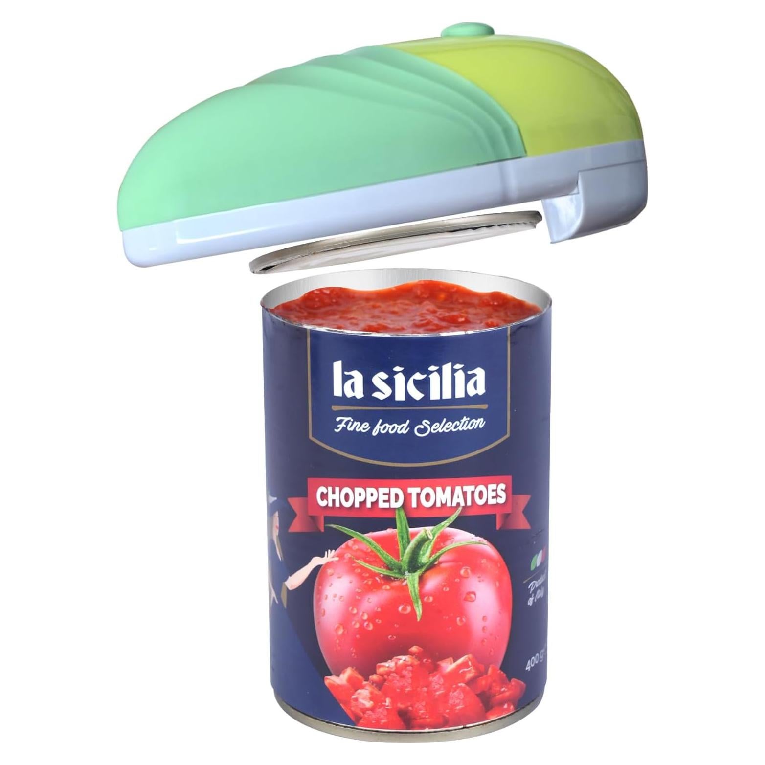 Abridor de Latas Eléctrico Harnyles Verde Automático 163g