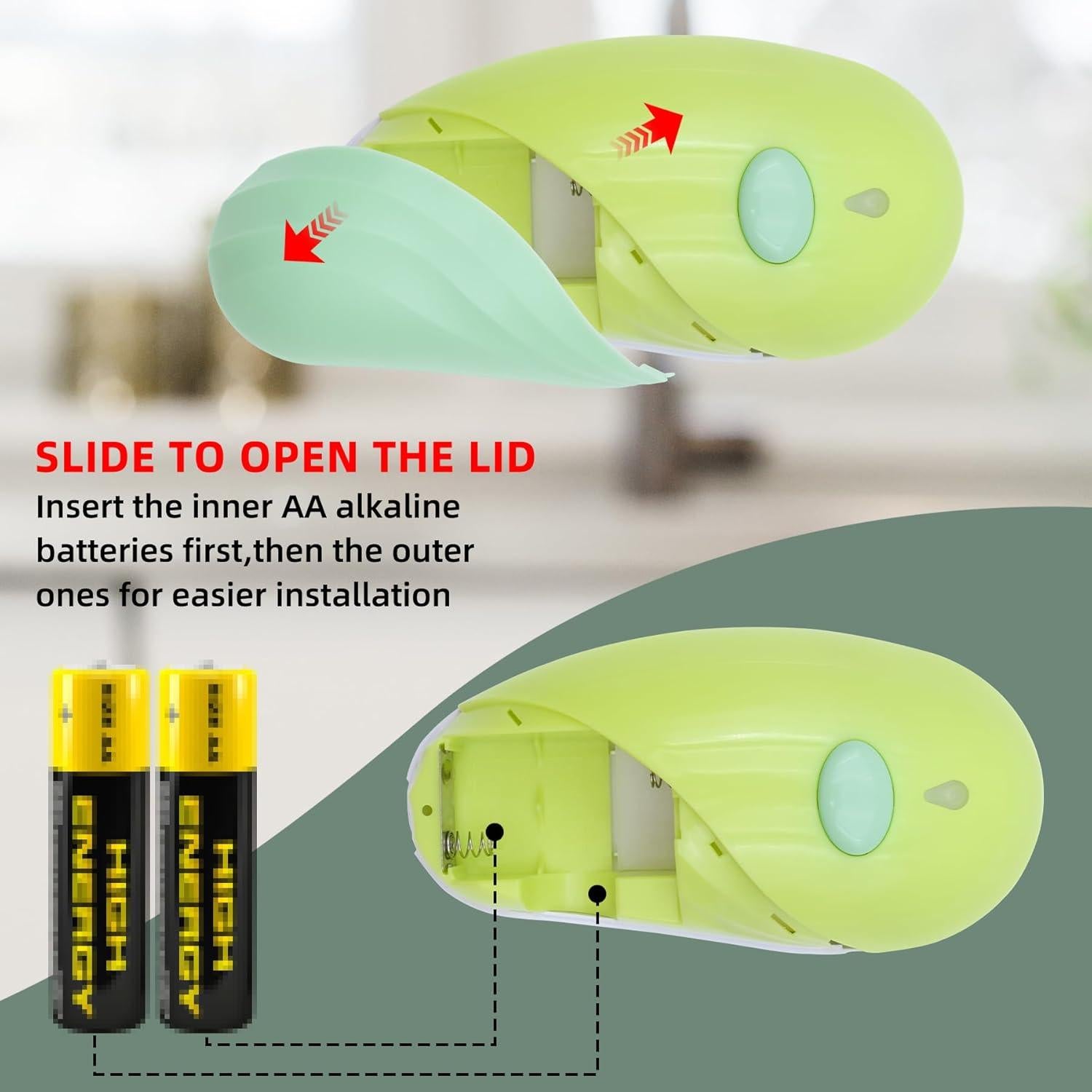 Abridor de Latas Eléctrico Harnyles Verde Automático 163g