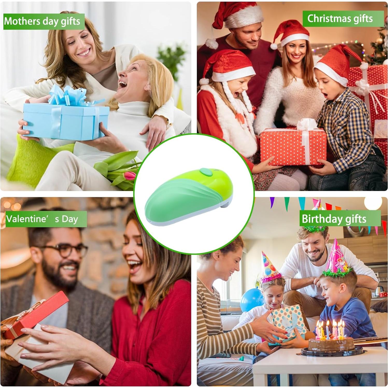 Abridor de Latas Eléctrico Harnyles Verde Automático 163g