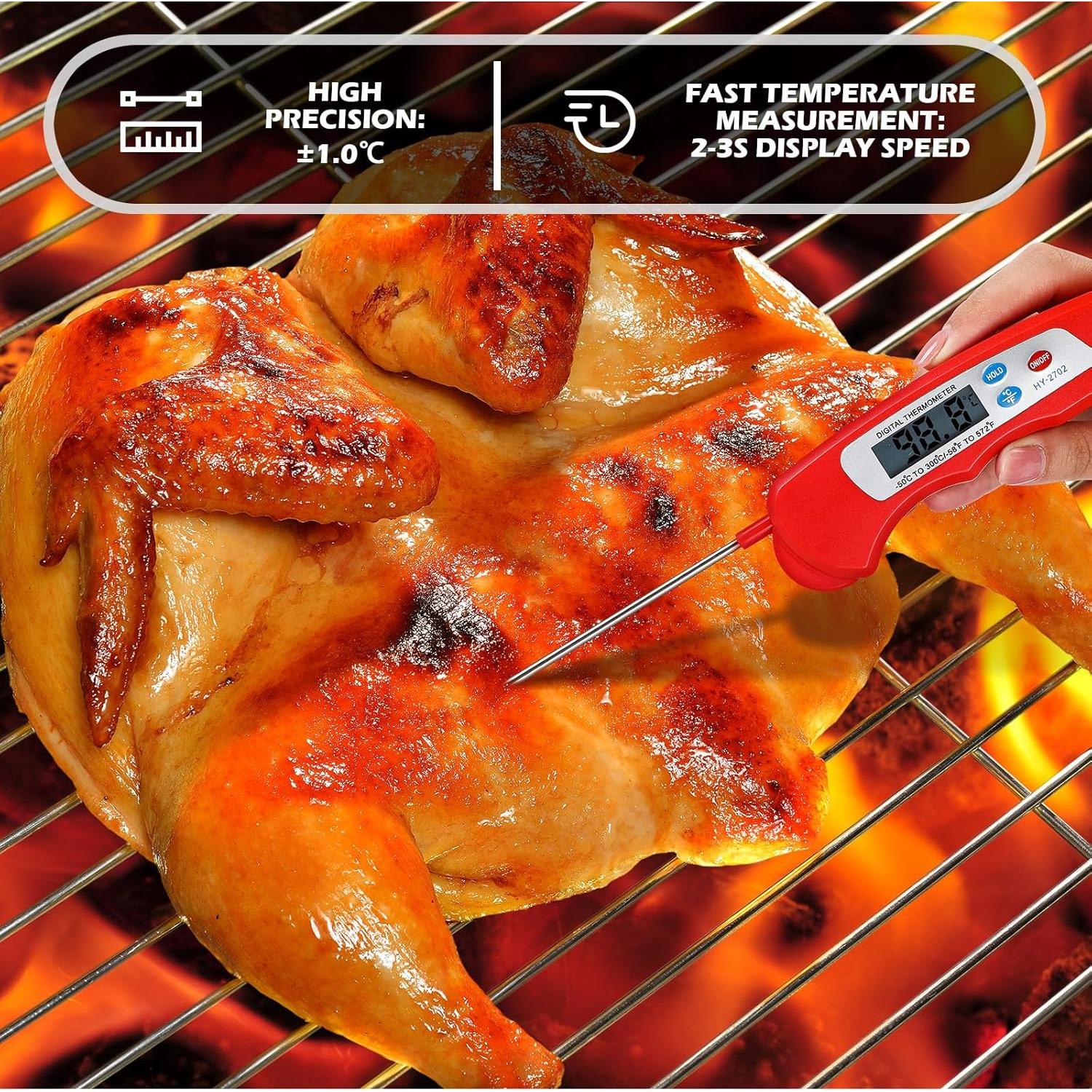 Termómetro Digital de Carne Xuhal 12 Pcs Impermeable 0.1°C