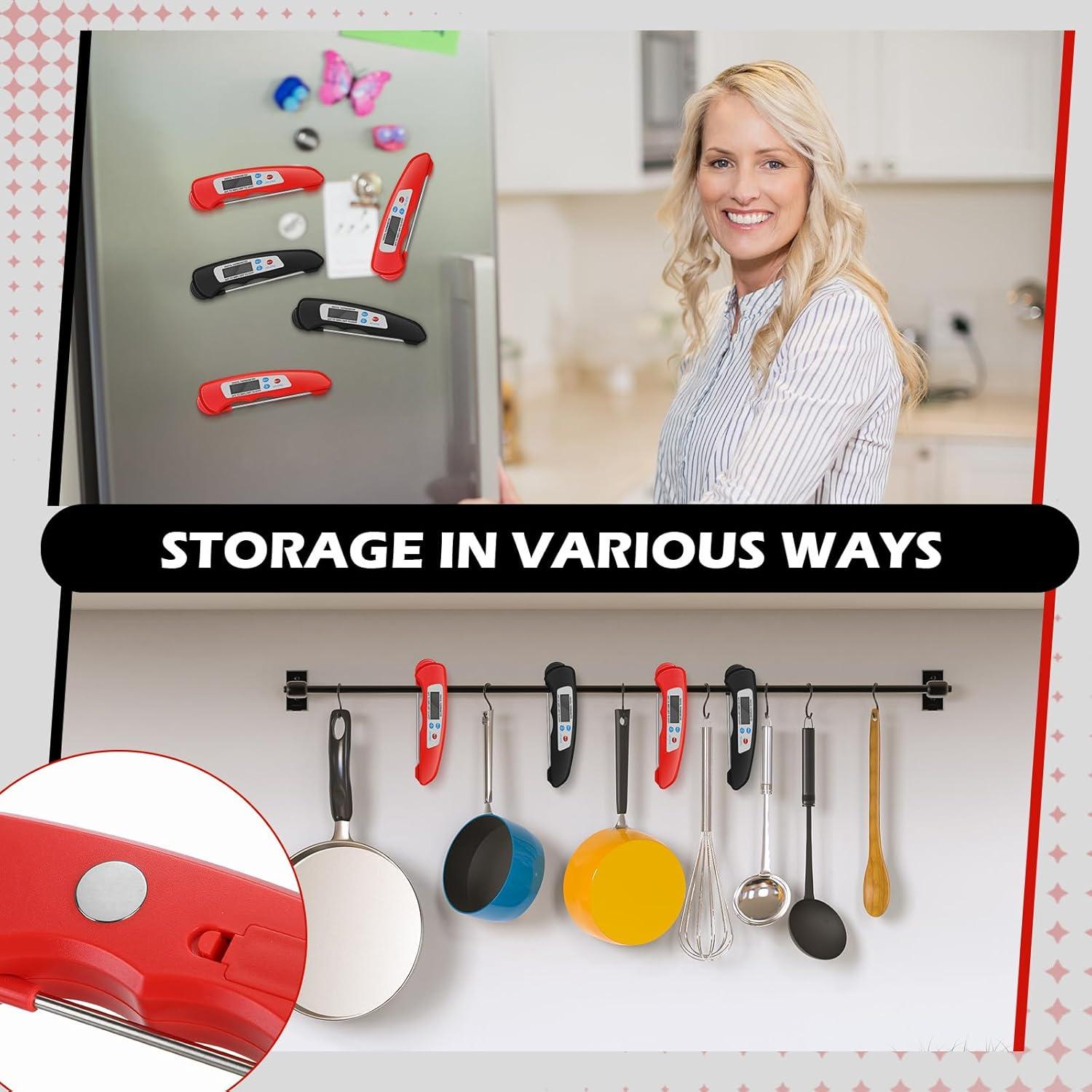 Termómetro Digital de Carne Xuhal 12 Pcs Impermeable 0.1°C