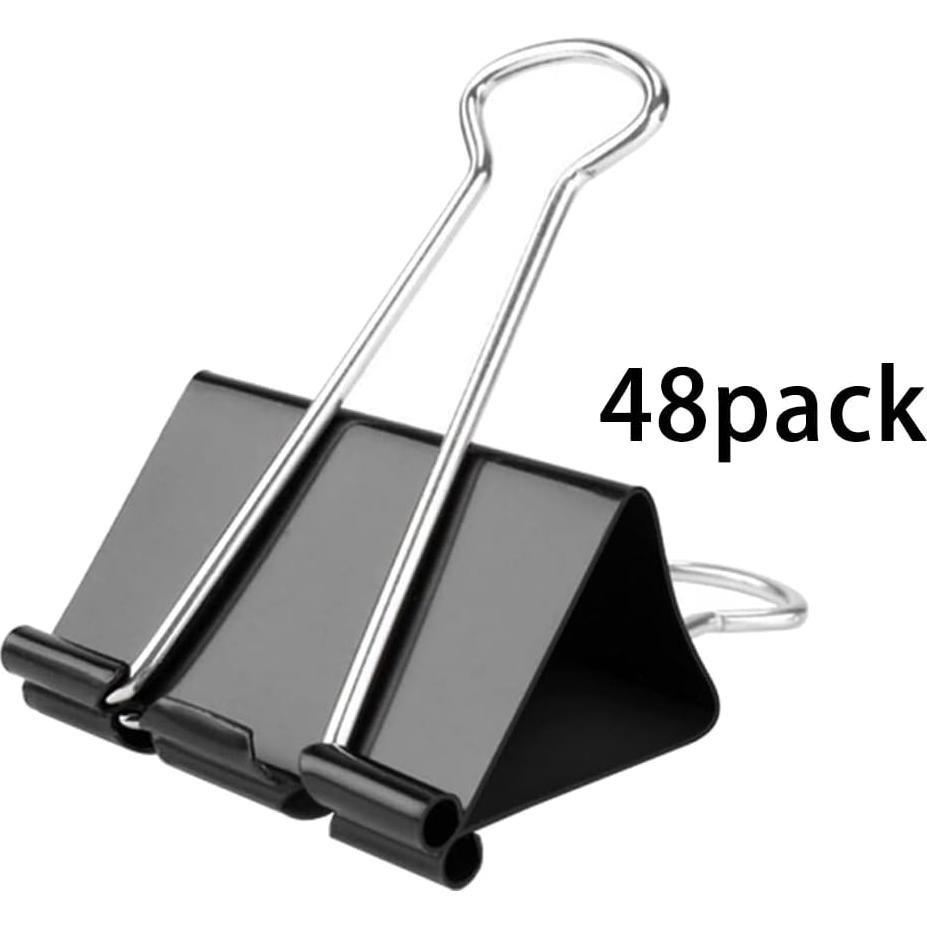 Paquete de 40 Clips de Carpeta Extra Grande Apoulin 5.08 cm