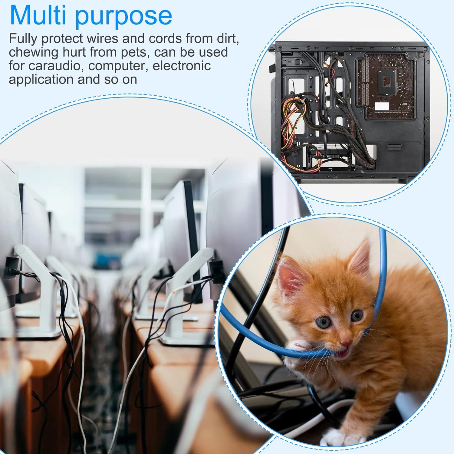 Manga de Cable Trenzada Tatuo 20 m con 120 Tubos Termocontraíbles