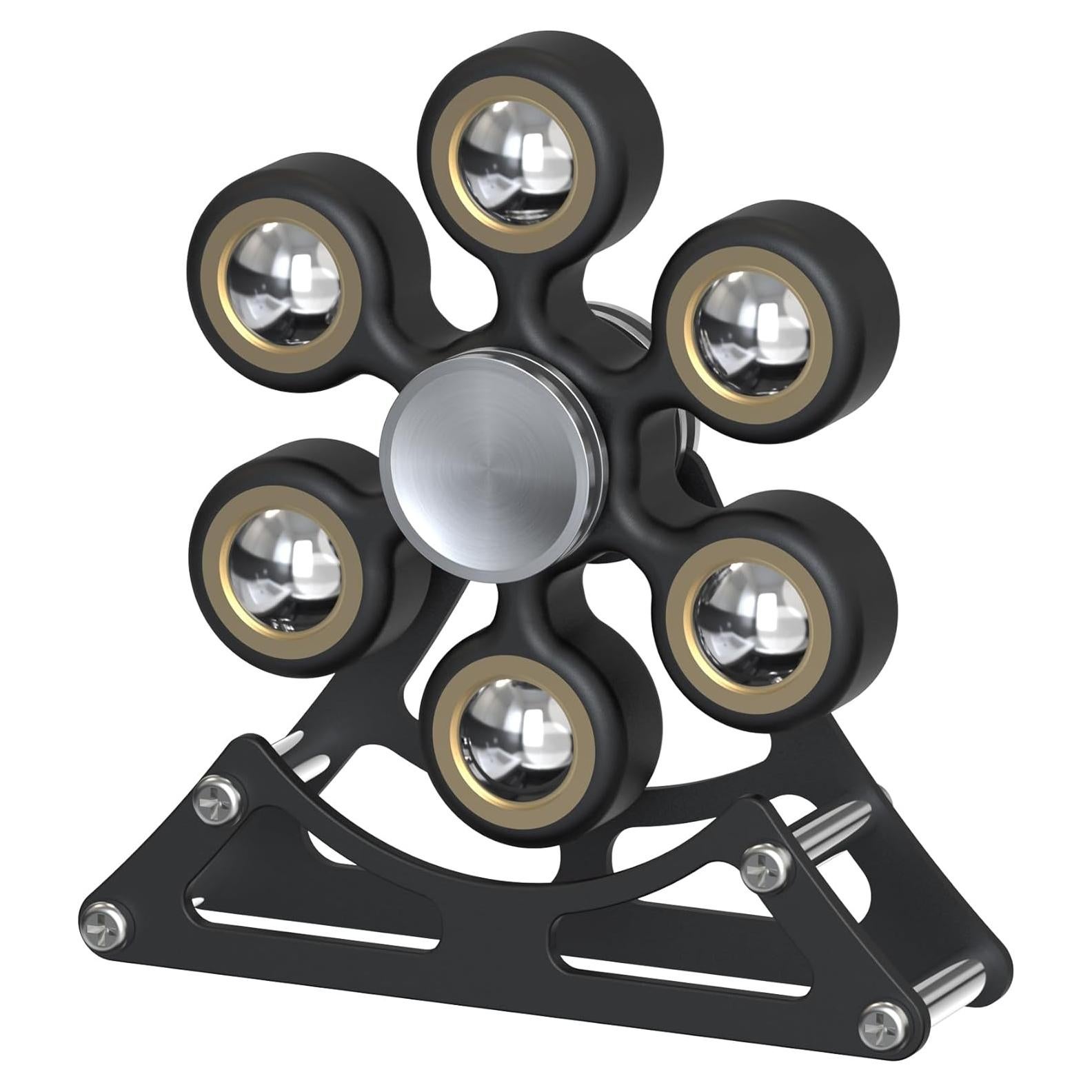 Spinner de Rueda de Ferris JoyJoltoy Antiestrés 6.81cm Negro