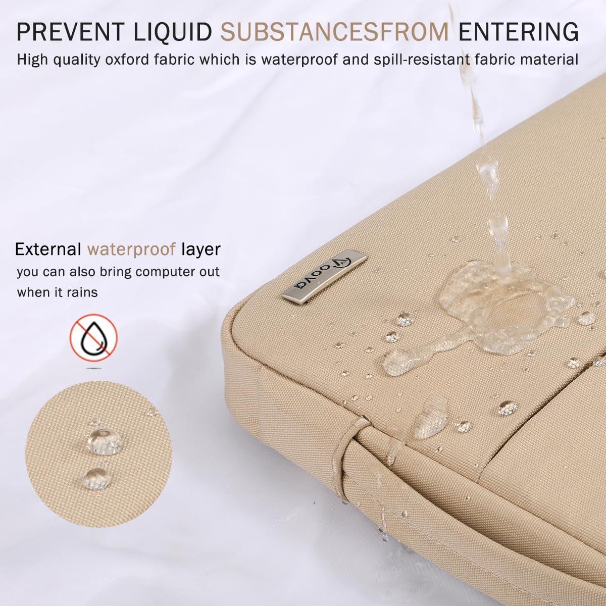 Voova Funda para Laptop 13-13.6" Albaricoque Impermeable