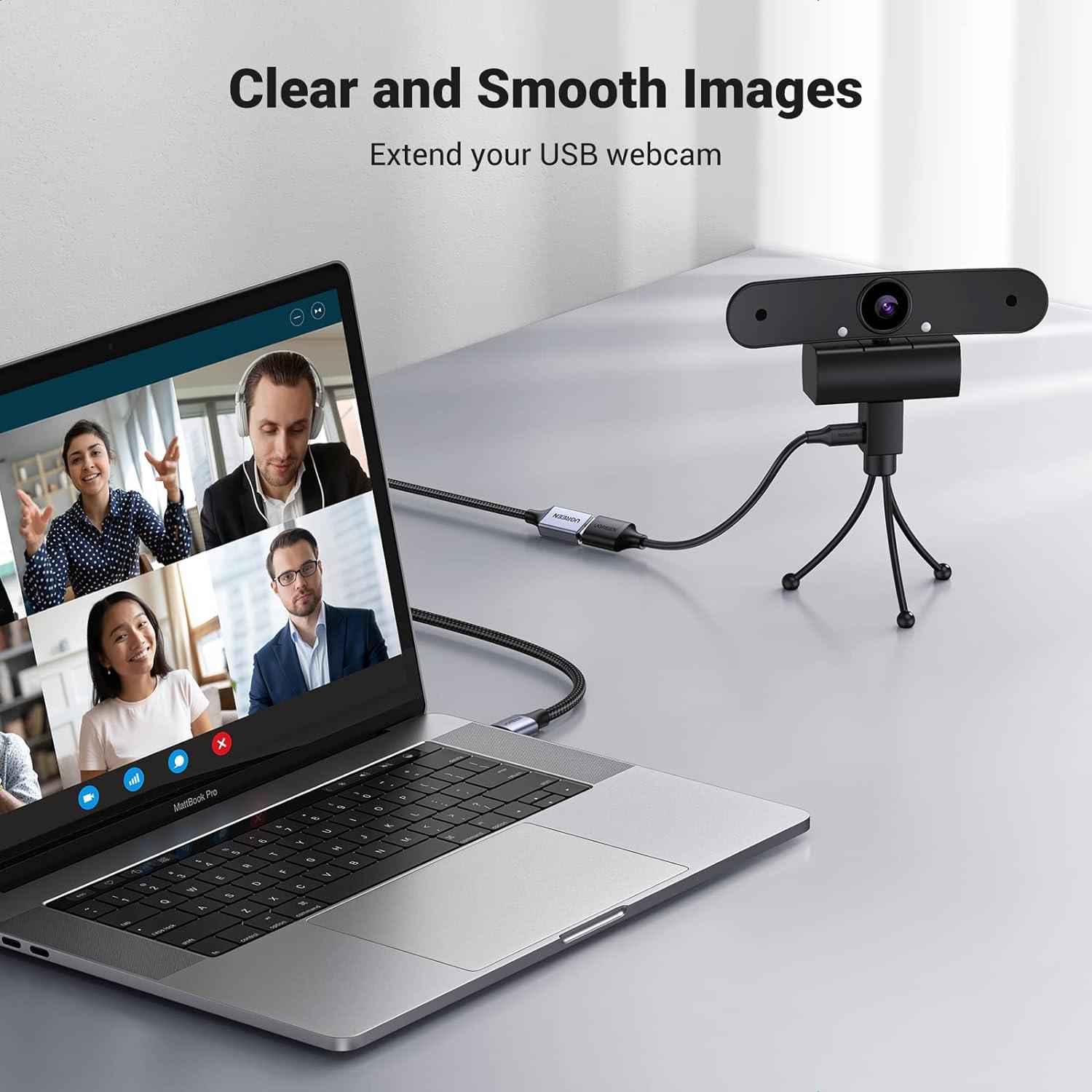 Cable Extensión USB 3.0 UGREEN 0.46 m Trenzado Nylon