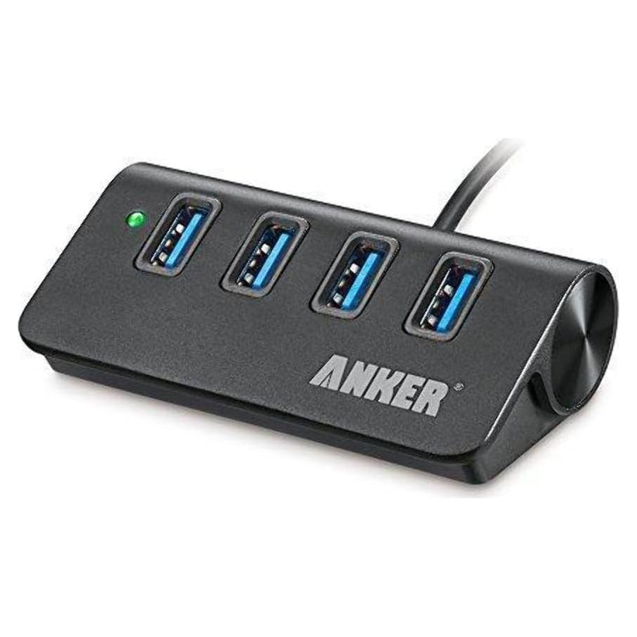 Hub USB 3.0 Anker de Aluminio 4 Puertos Portátil Negro