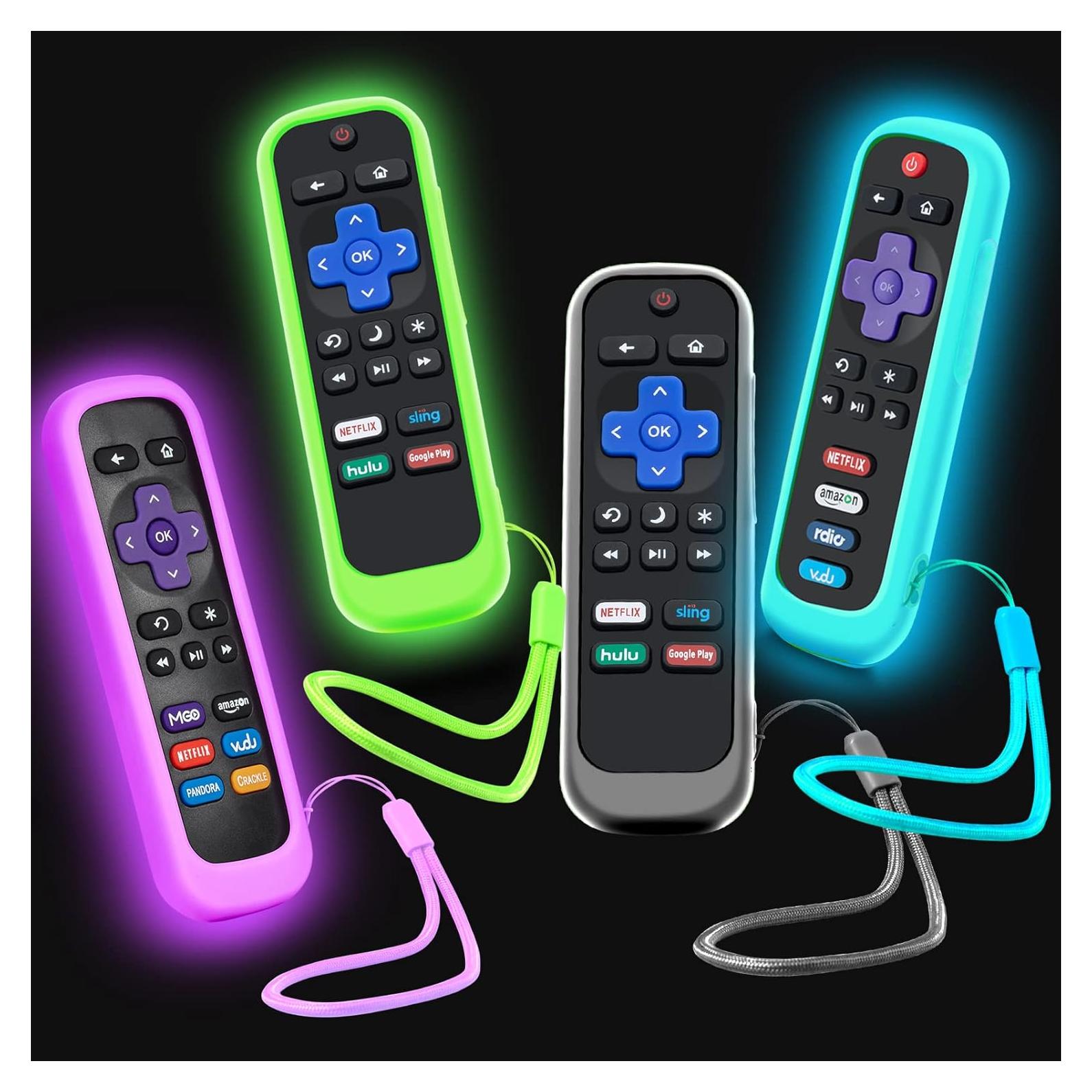 Funda de Silicona para Control Remoto Roku - Silicloak - Brilla en la Oscuridad