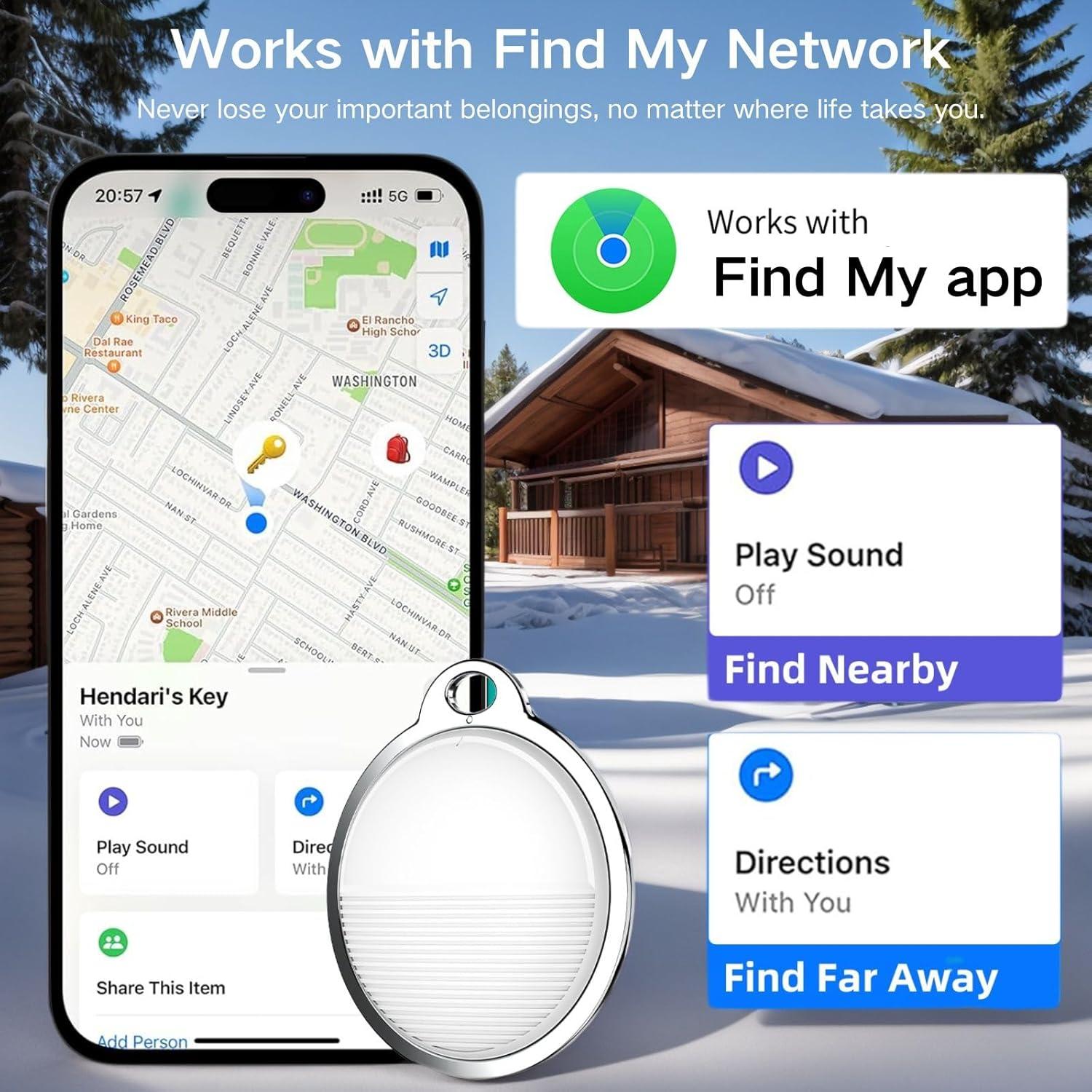 Rastreador Inteligente Sanofuturion Bluetooth para iOS - Negro