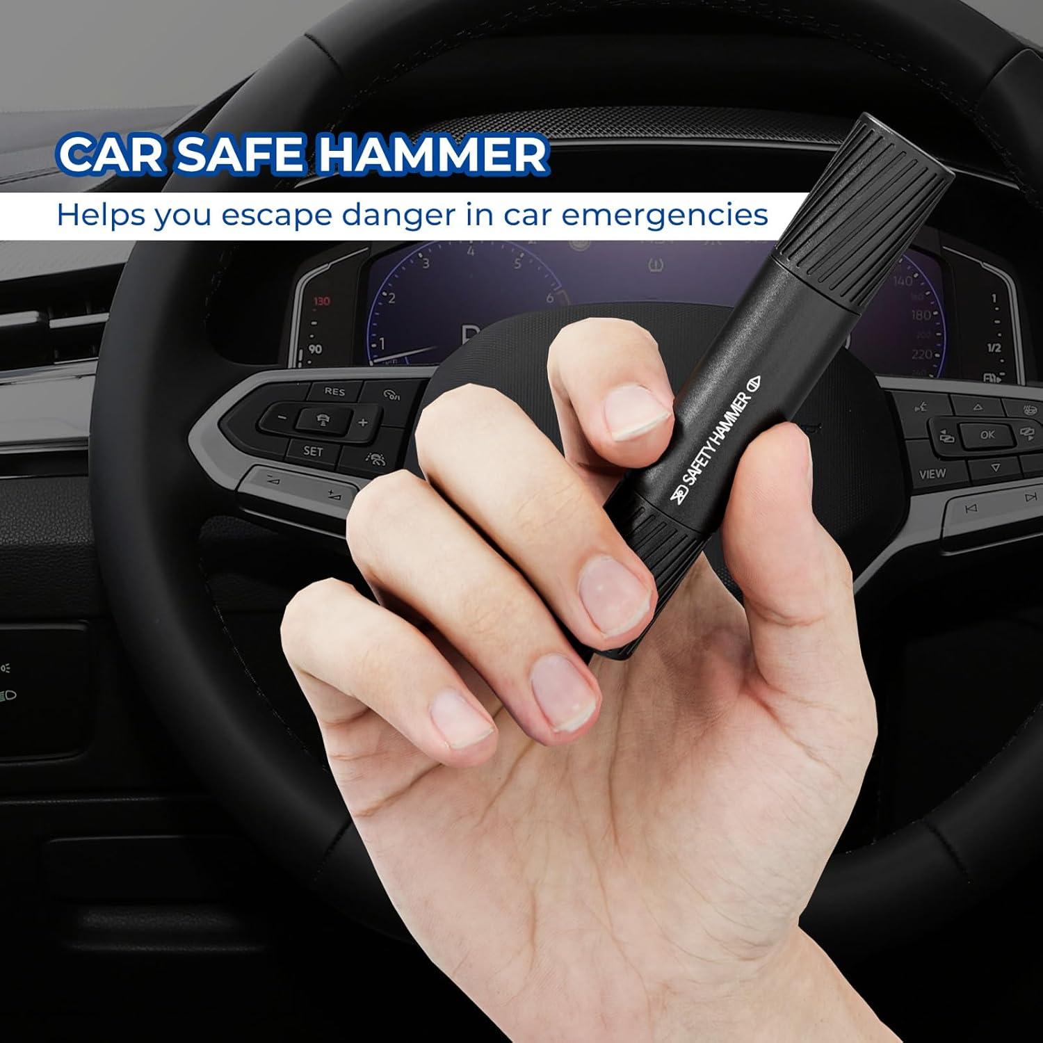 Paquete de 2 Martillos de Seguridad Omrisy para Automóvil