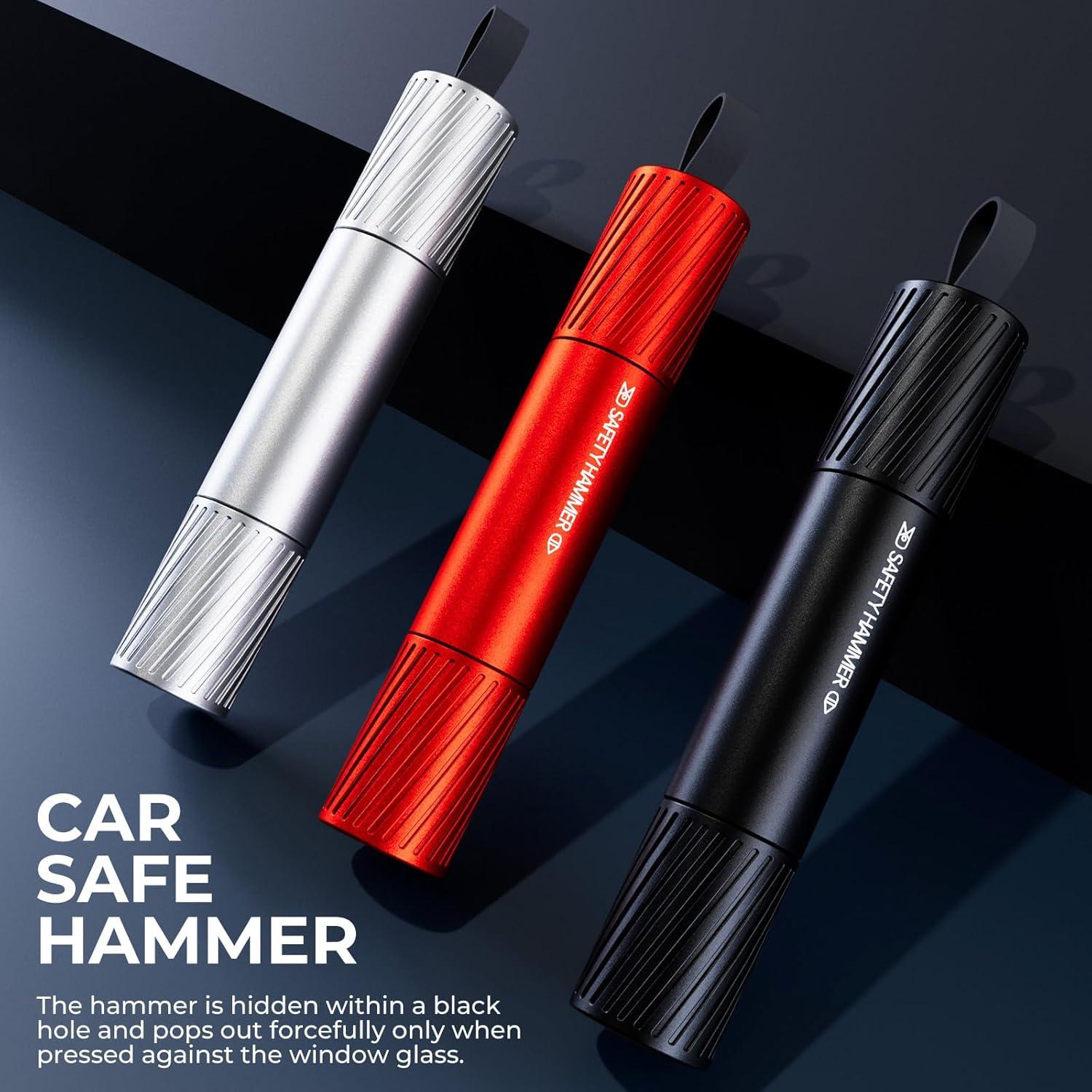 Paquete de 2 Martillos de Seguridad Omrisy para Automóvil