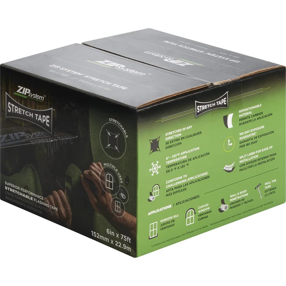 Cinta Stretch ZIP System Huber 15.24 cm x 22.86 m Sellado