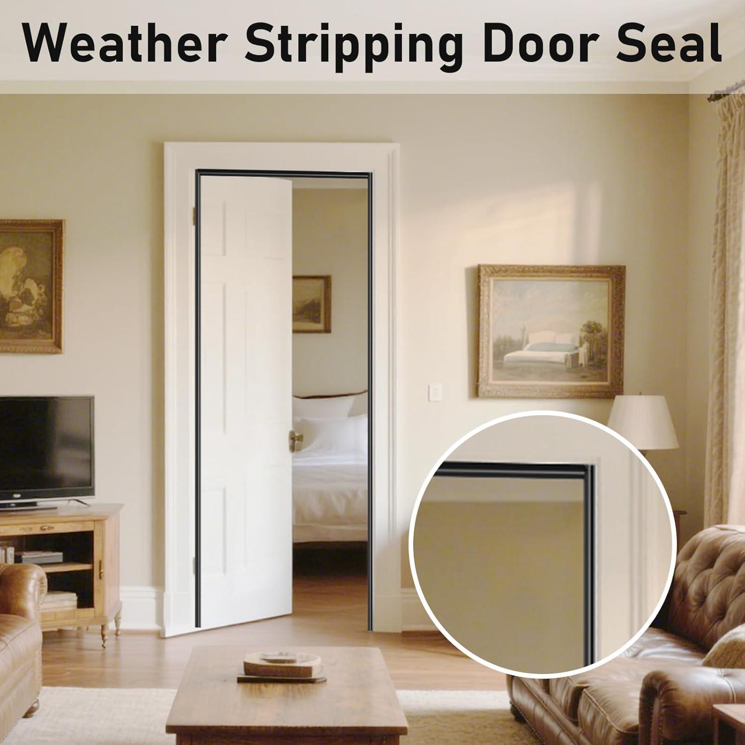 Sello de Puerta Lumimoi con Burlete Aislante 5.18m Negro