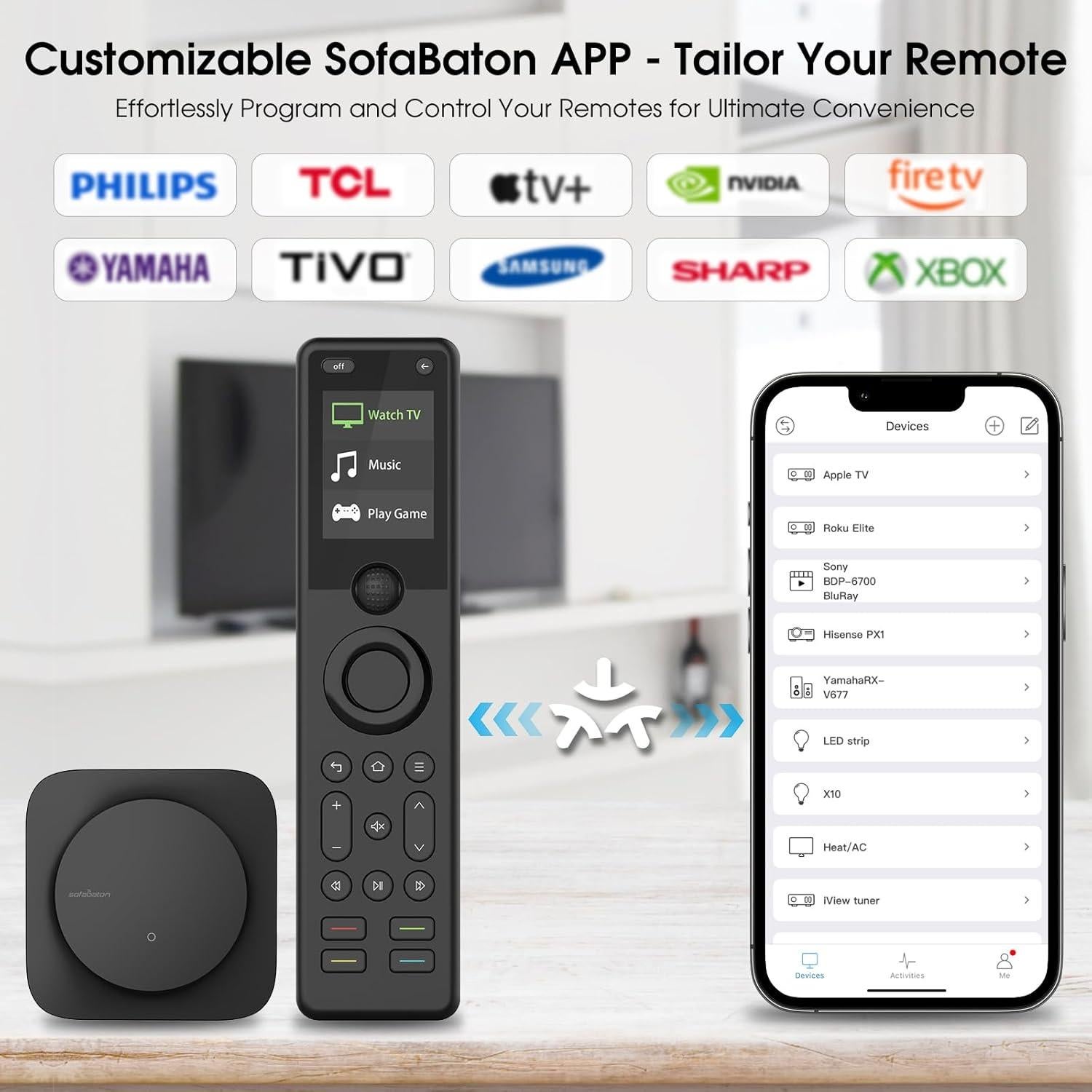 Control Remoto Universal SofaBaton X1S con Hub y APP