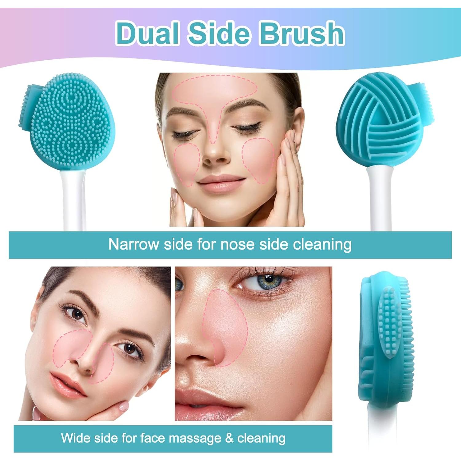 Cepillo Facial de Silicona MUIIGOOD Azul - Exfoliante y Limpiador