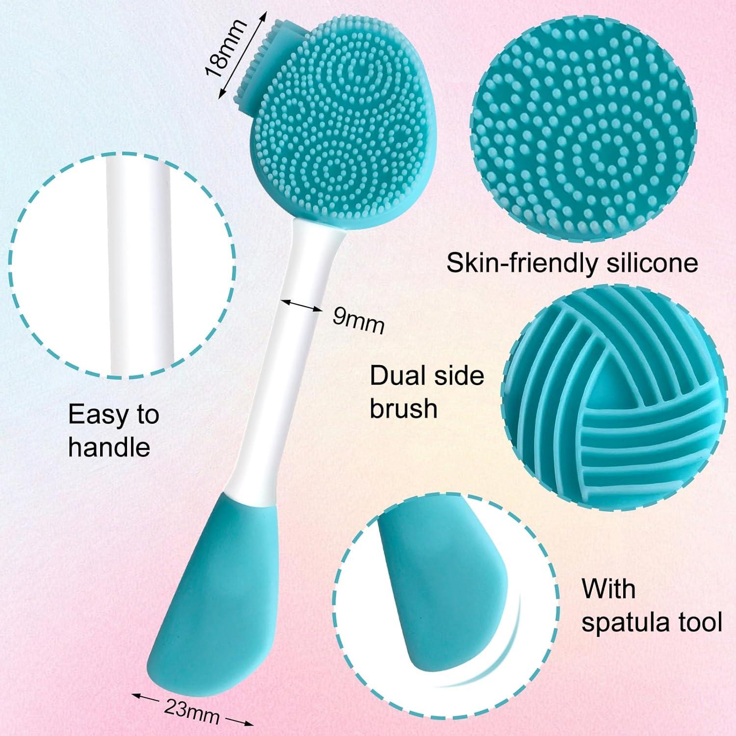 Cepillo Facial de Silicona MUIIGOOD Azul - Exfoliante y Limpiador