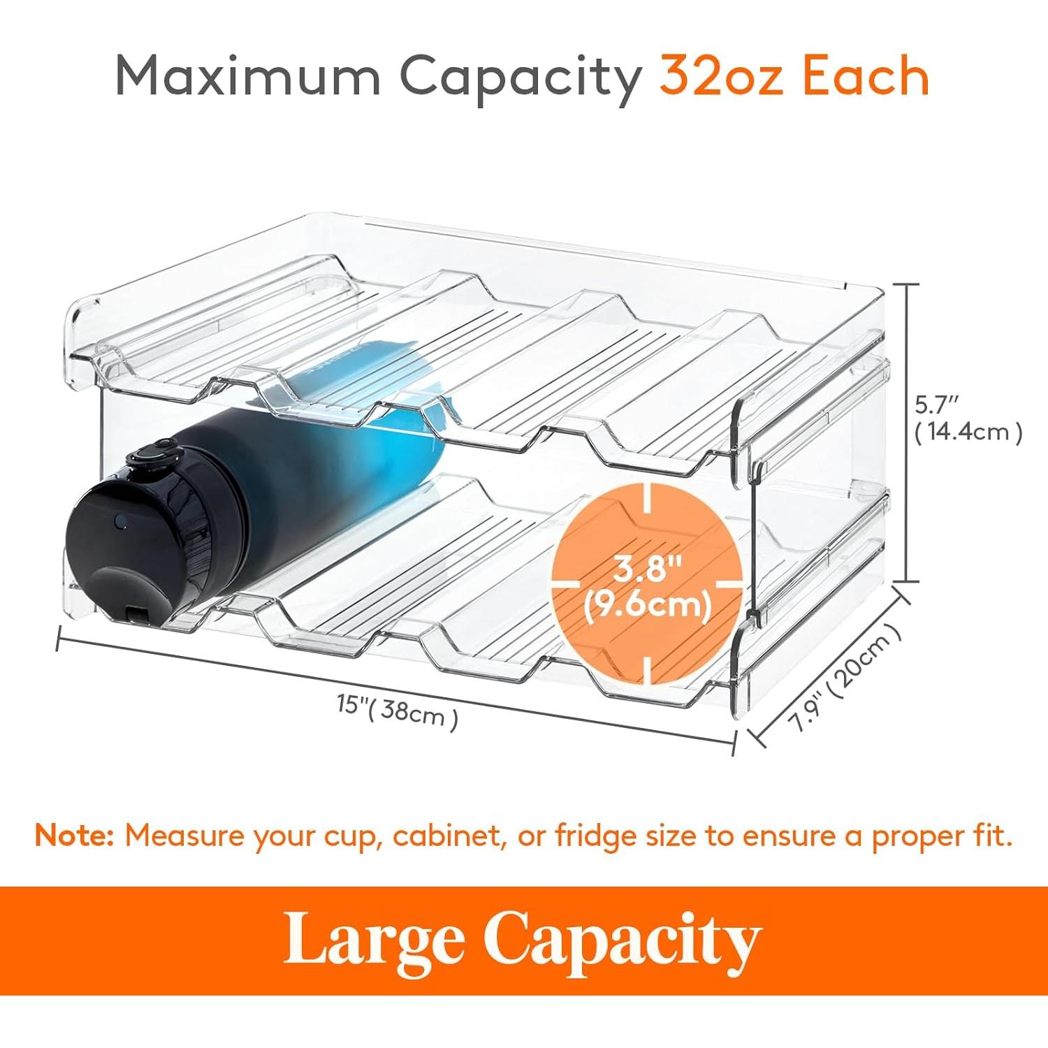 Organizador Apilable de Botellas Lifewit 2 Niveles 8 Botellas