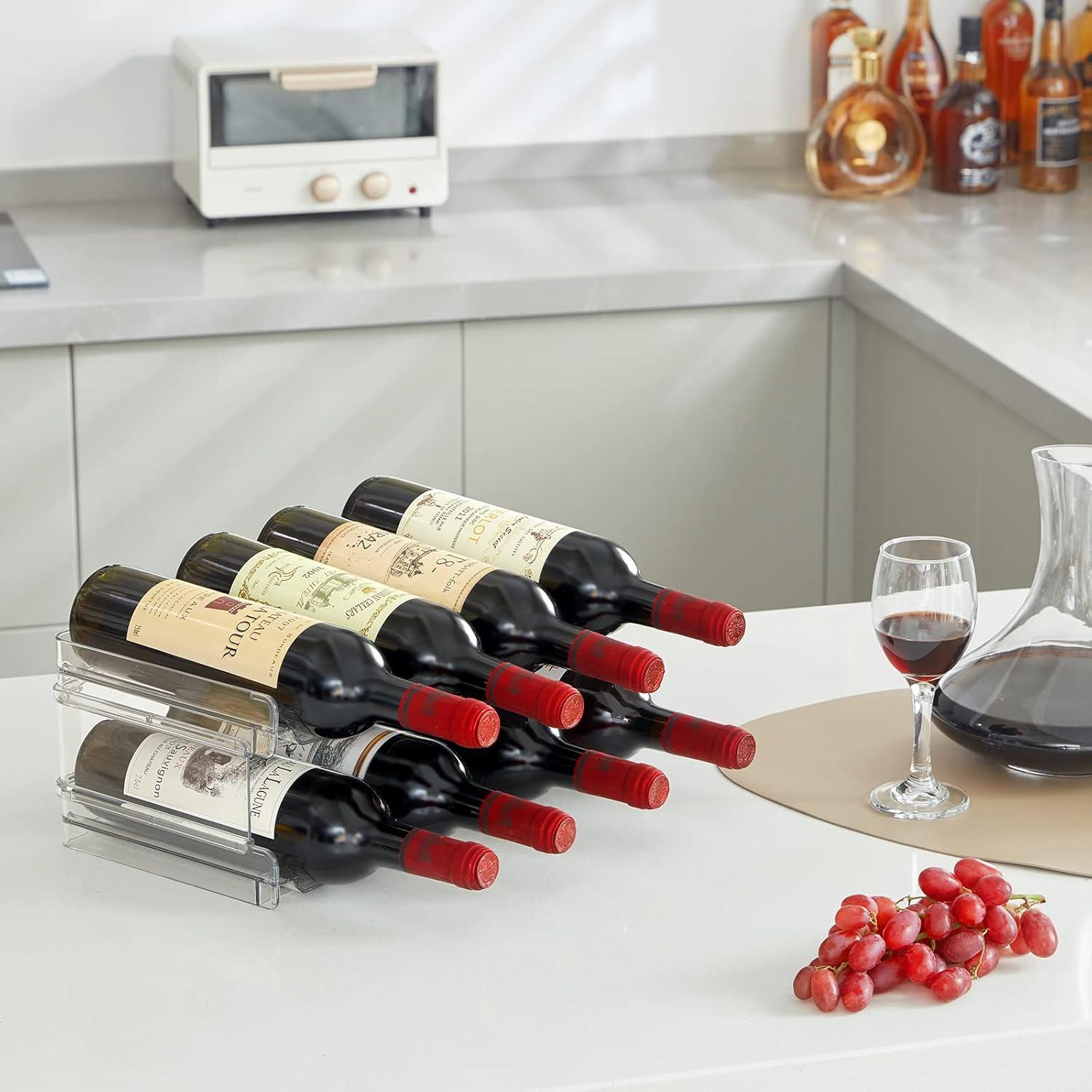 Organizador Apilable de Botellas Lifewit 2 Niveles 8 Botellas