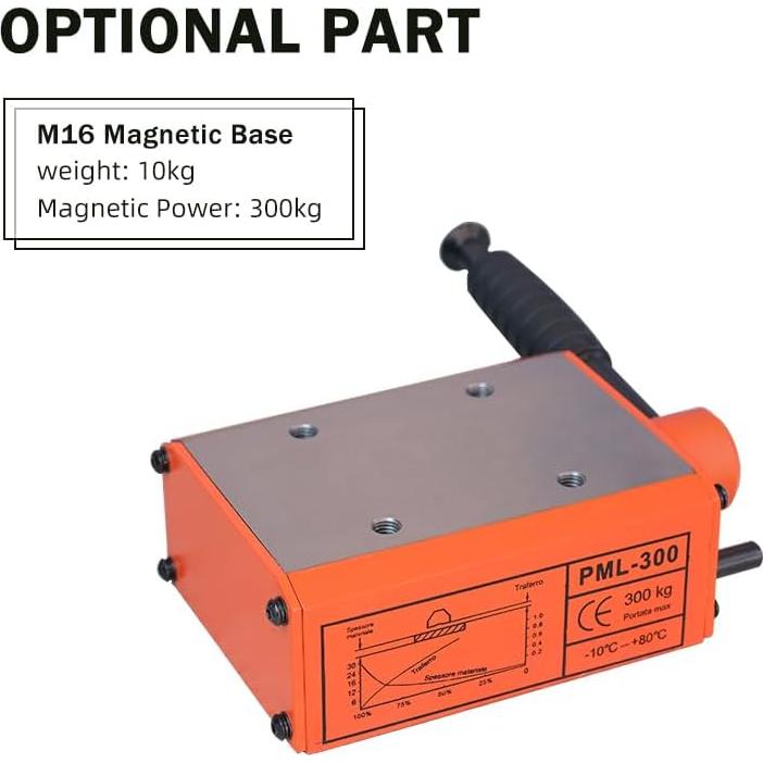 Base Magnética para Máquina de Perforación Eléctrica M16 - 9.53 kg