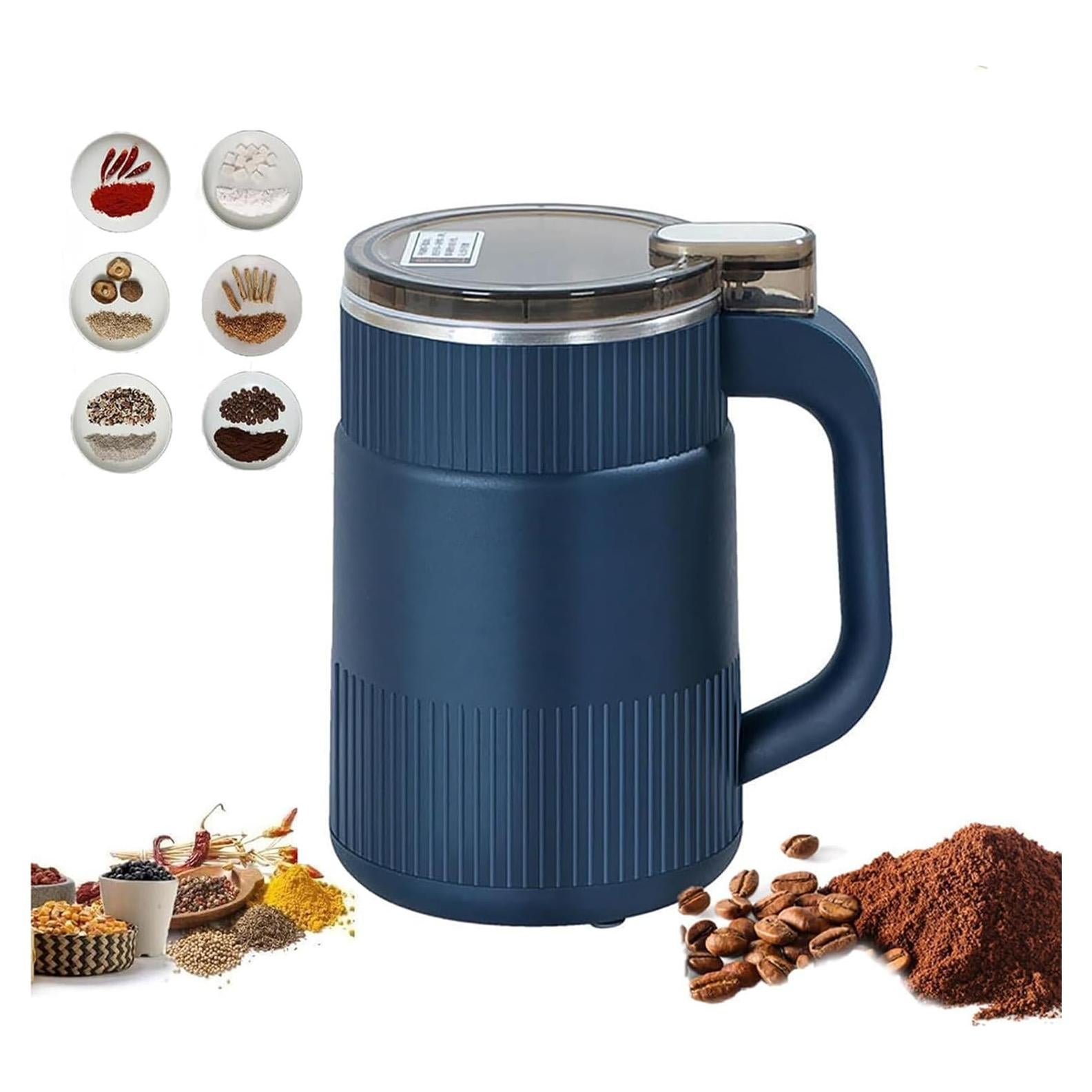 Molinillo Eléctrico Nhsuzart 500ml Azul para Granos y Especias