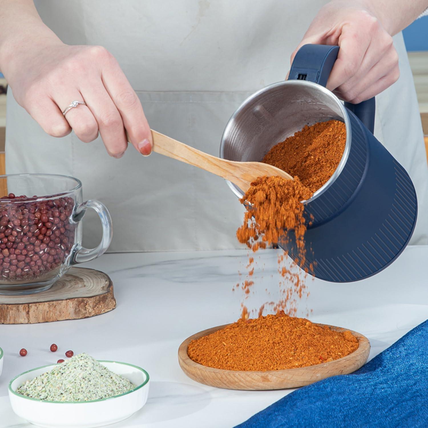 Molinillo Eléctrico Nhsuzart 500ml Azul para Granos y Especias