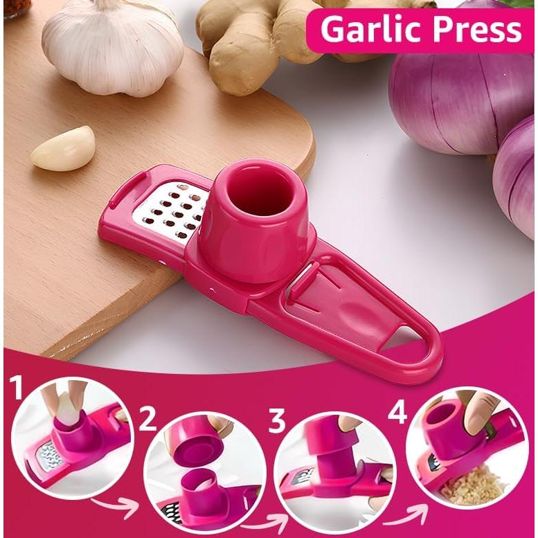 Molino de Ajo de Mano Landkitch Verde - Picador Compacto 32g