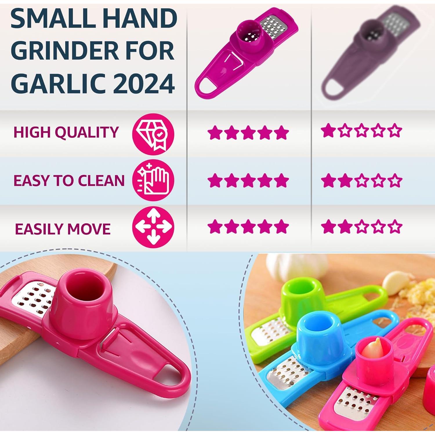 Molino de Ajo de Mano Landkitch Verde - Picador Compacto 32g