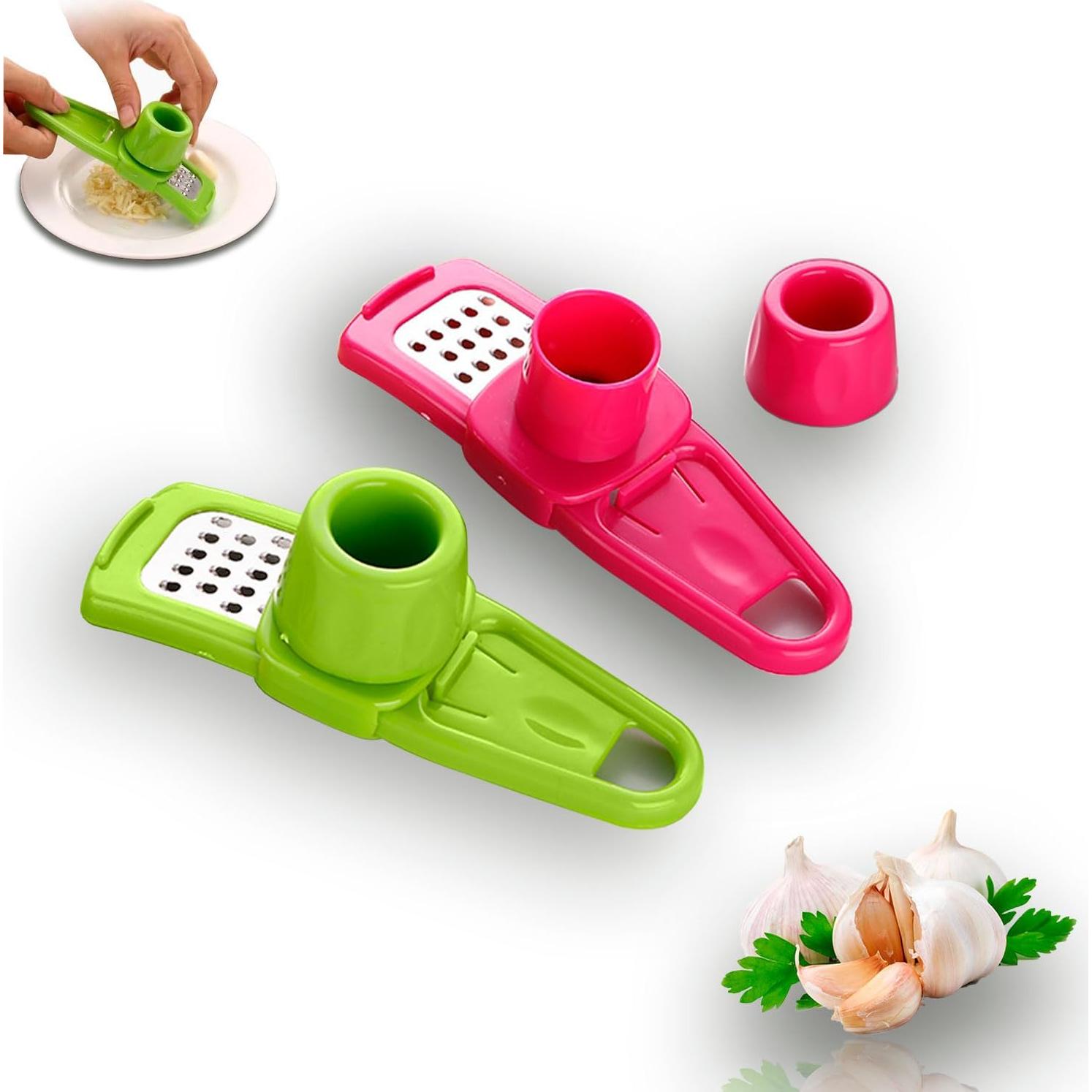 Molino de Ajo de Mano Landkitch Verde - Picador Compacto 32g