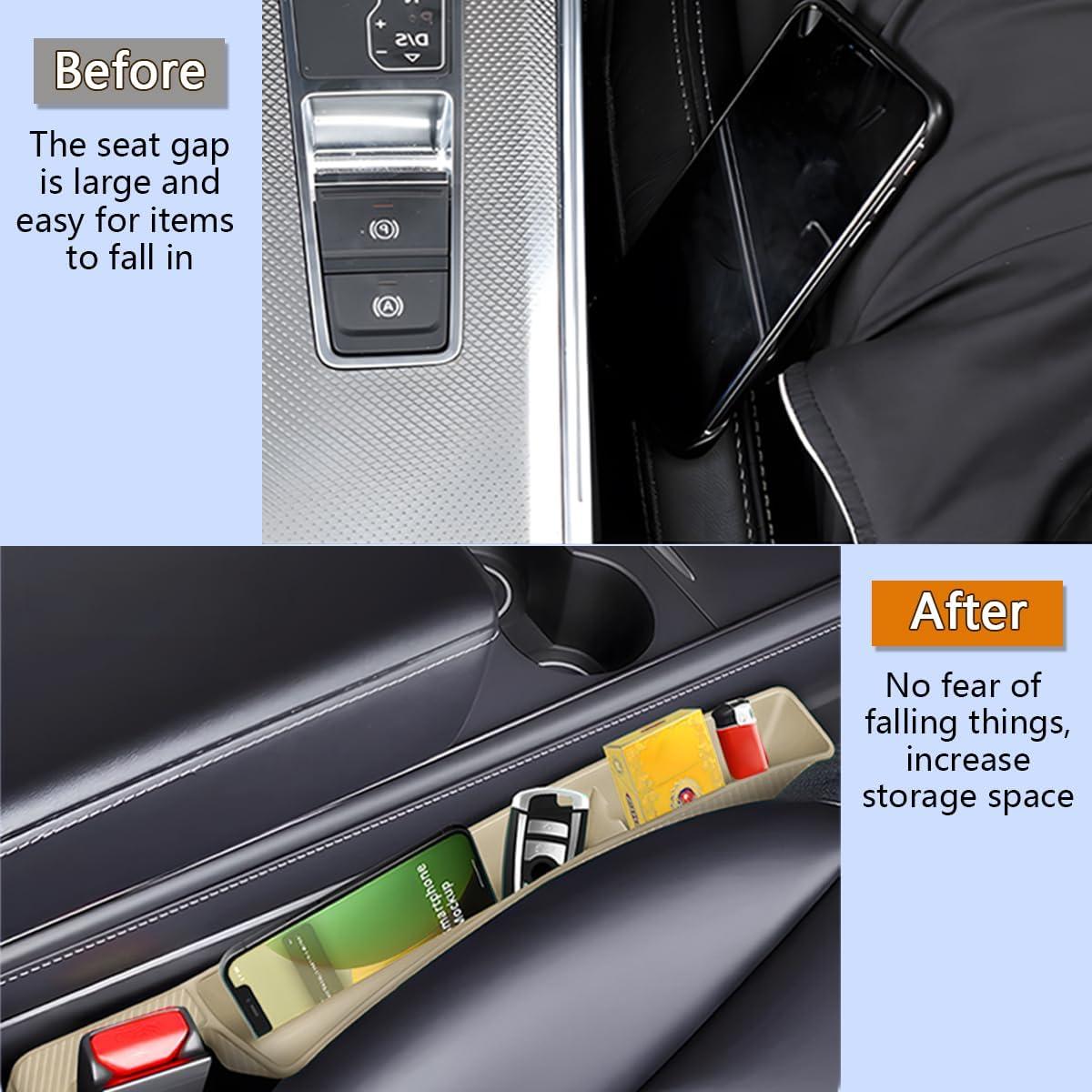 Relleno de Espacio entre Asientos de Coche Osilly Beige 2 Pcs